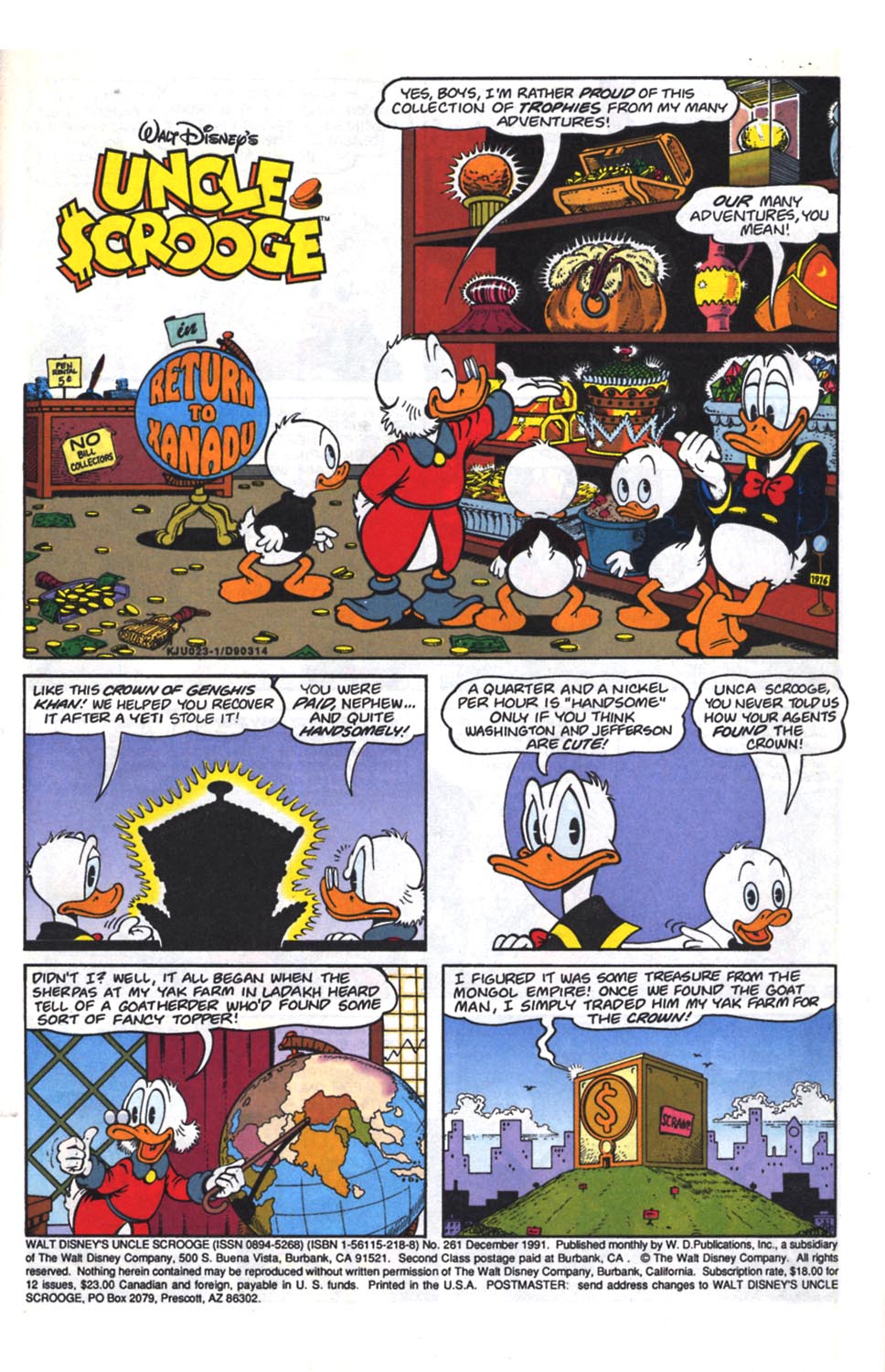Read online Uncle Scrooge (1953) comic -  Issue #261 - 2