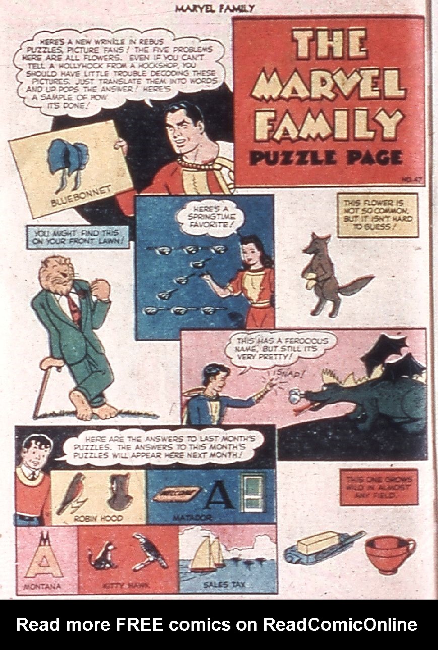 Read online The Marvel Family comic -  Issue #67 - 34