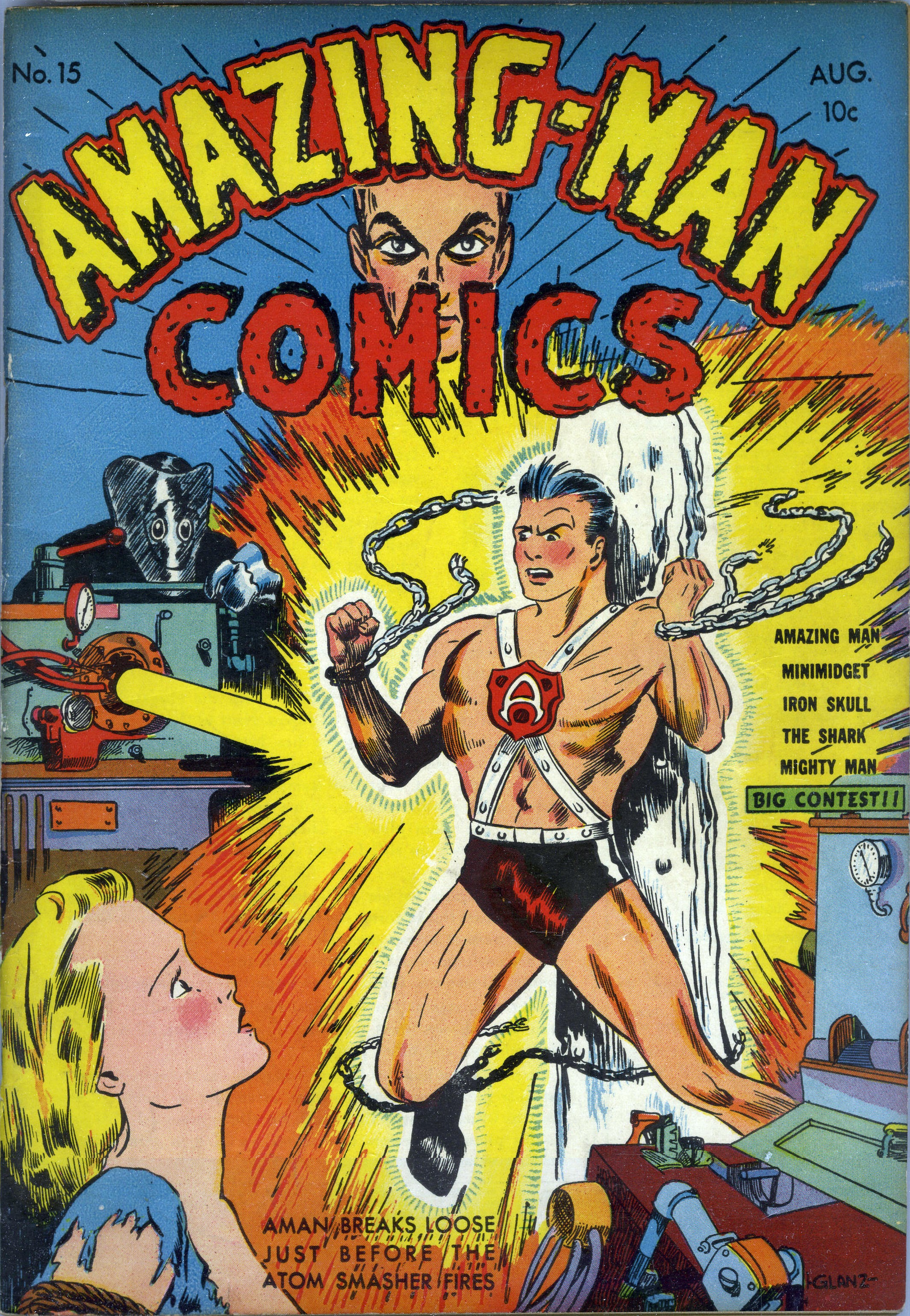 Read online Amazing Man Comics comic -  Issue #15 - 1