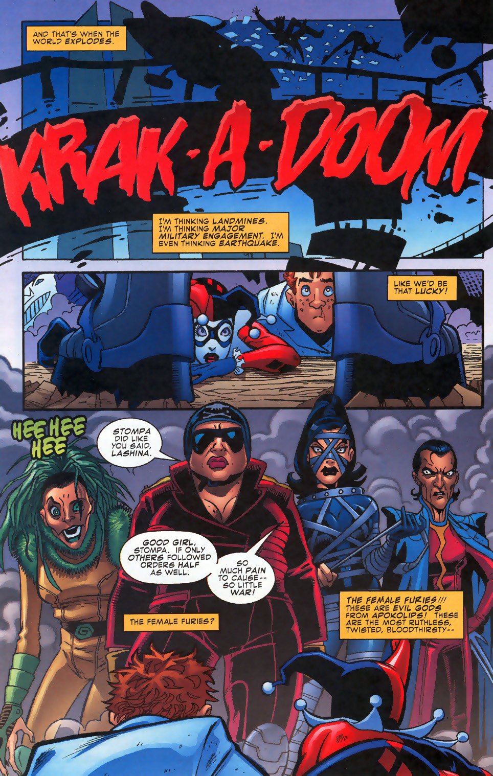 Read online Harley Quinn: Our Worlds at War comic -  Issue # Full - 28