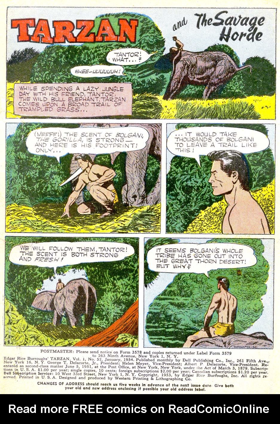 Read online Tarzan (1948) comic -  Issue #52 - 3