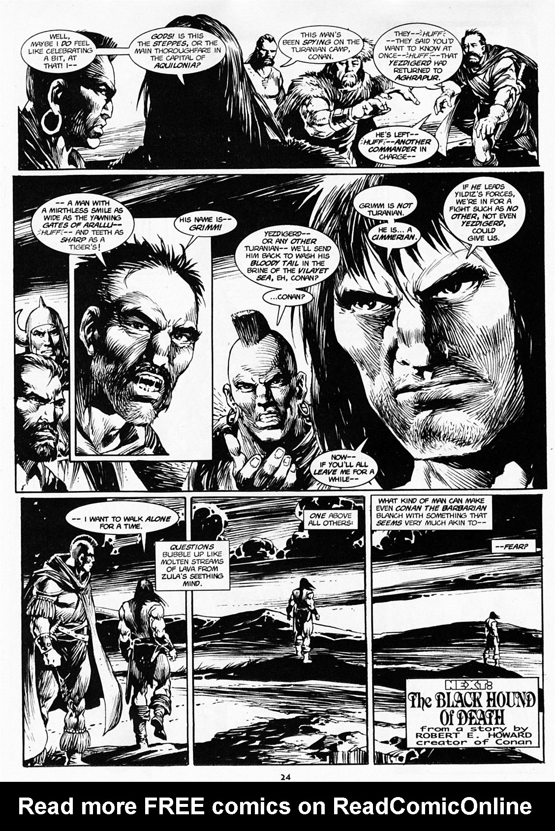Read online The Savage Sword Of Conan comic -  Issue #218 - 23