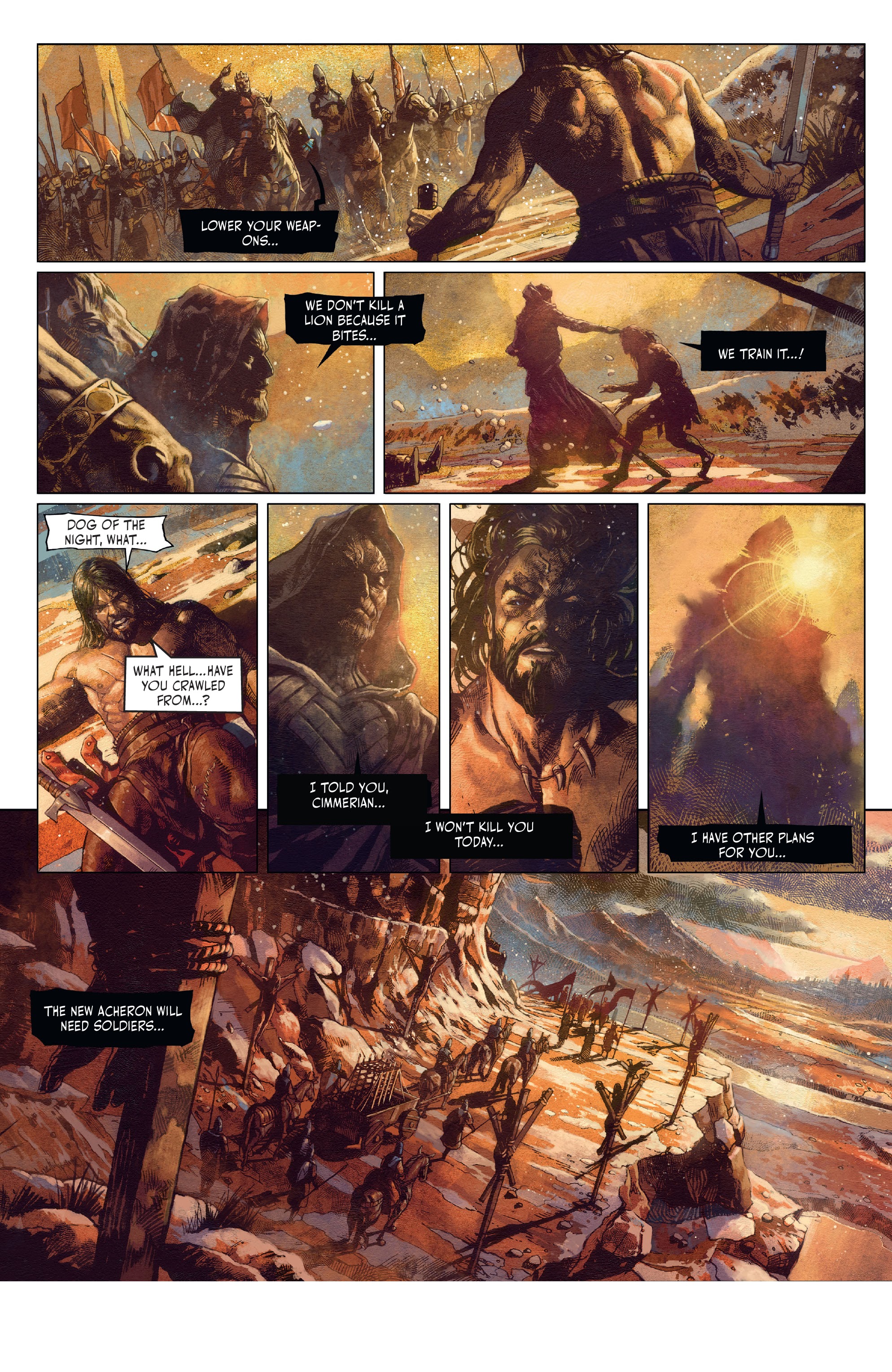 Read online The Cimmerian: Hour of the Dragon comic -  Issue #1 - 18