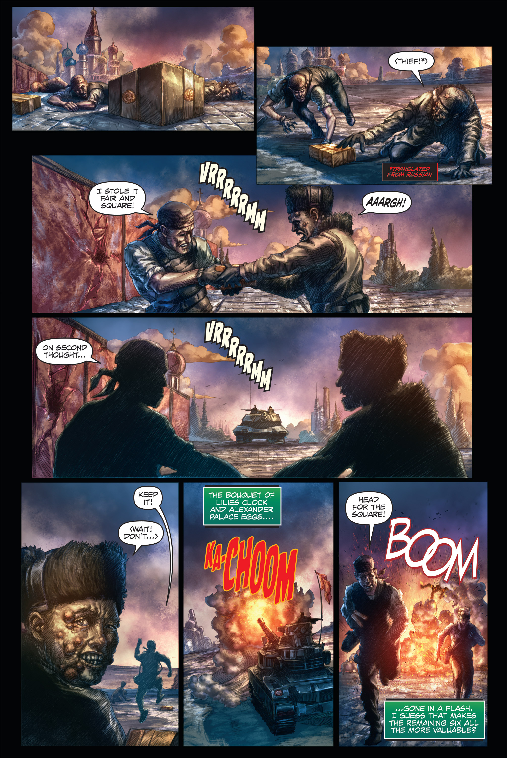 Read online Free Comic Book Day 2019 comic -  Issue # Afterburn - Mayhem in Moscow - 5
