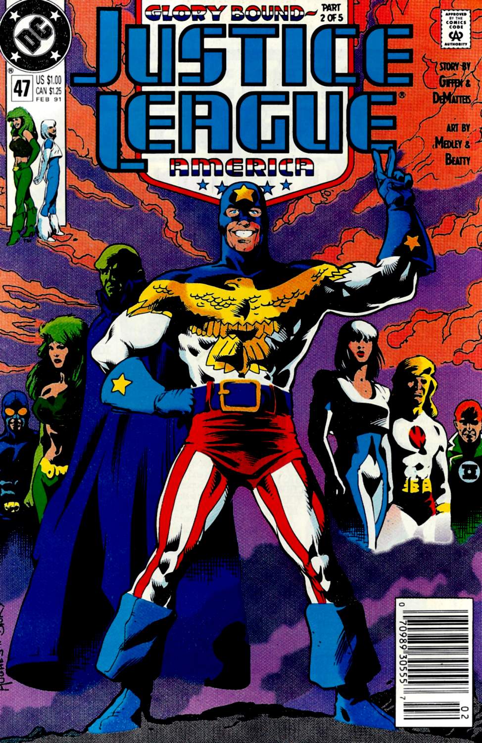 Read online Justice League America comic -  Issue #47 - 1
