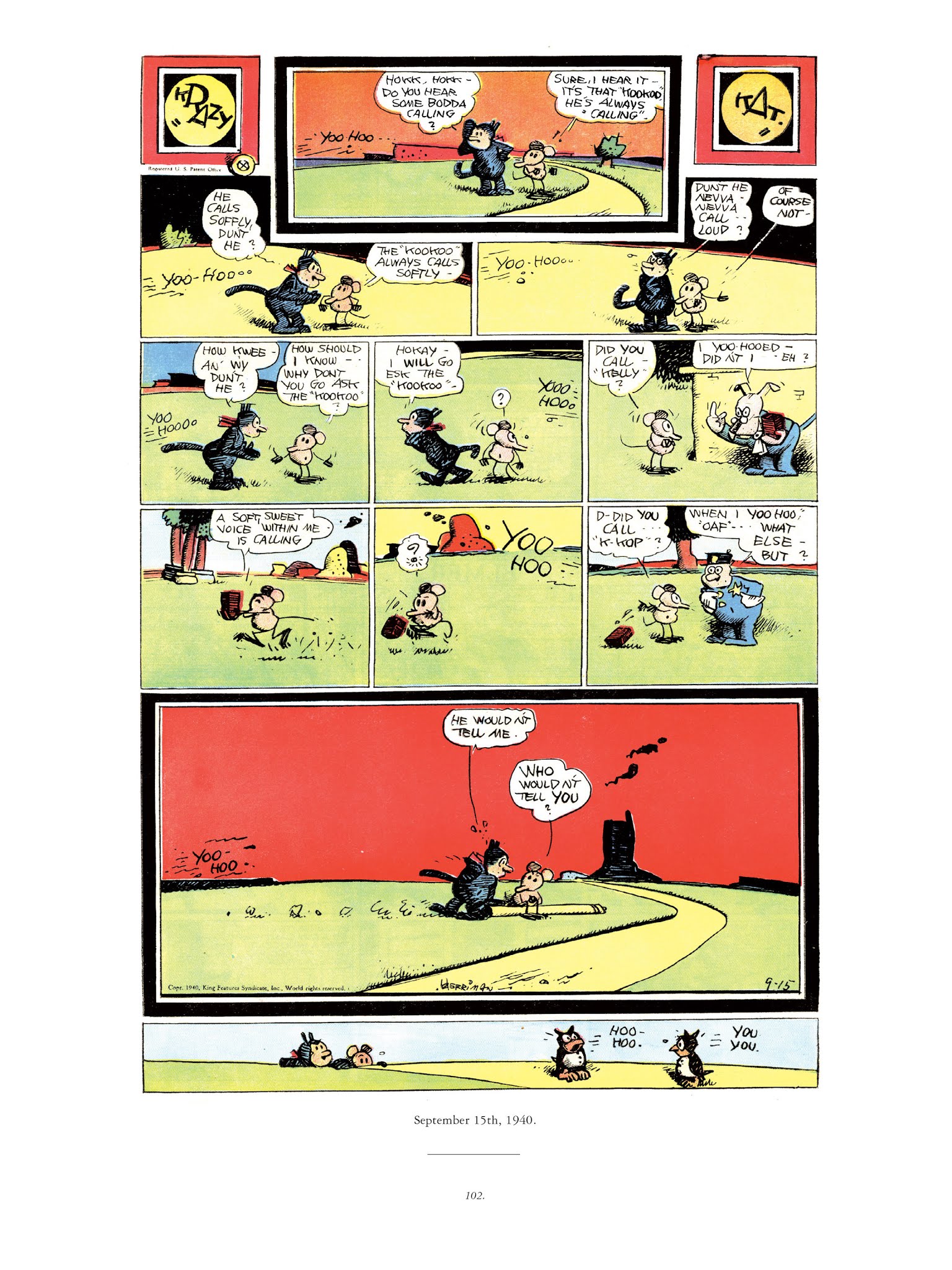 Read online Krazy & Ignatz comic -  Issue # TPB 11 - 102