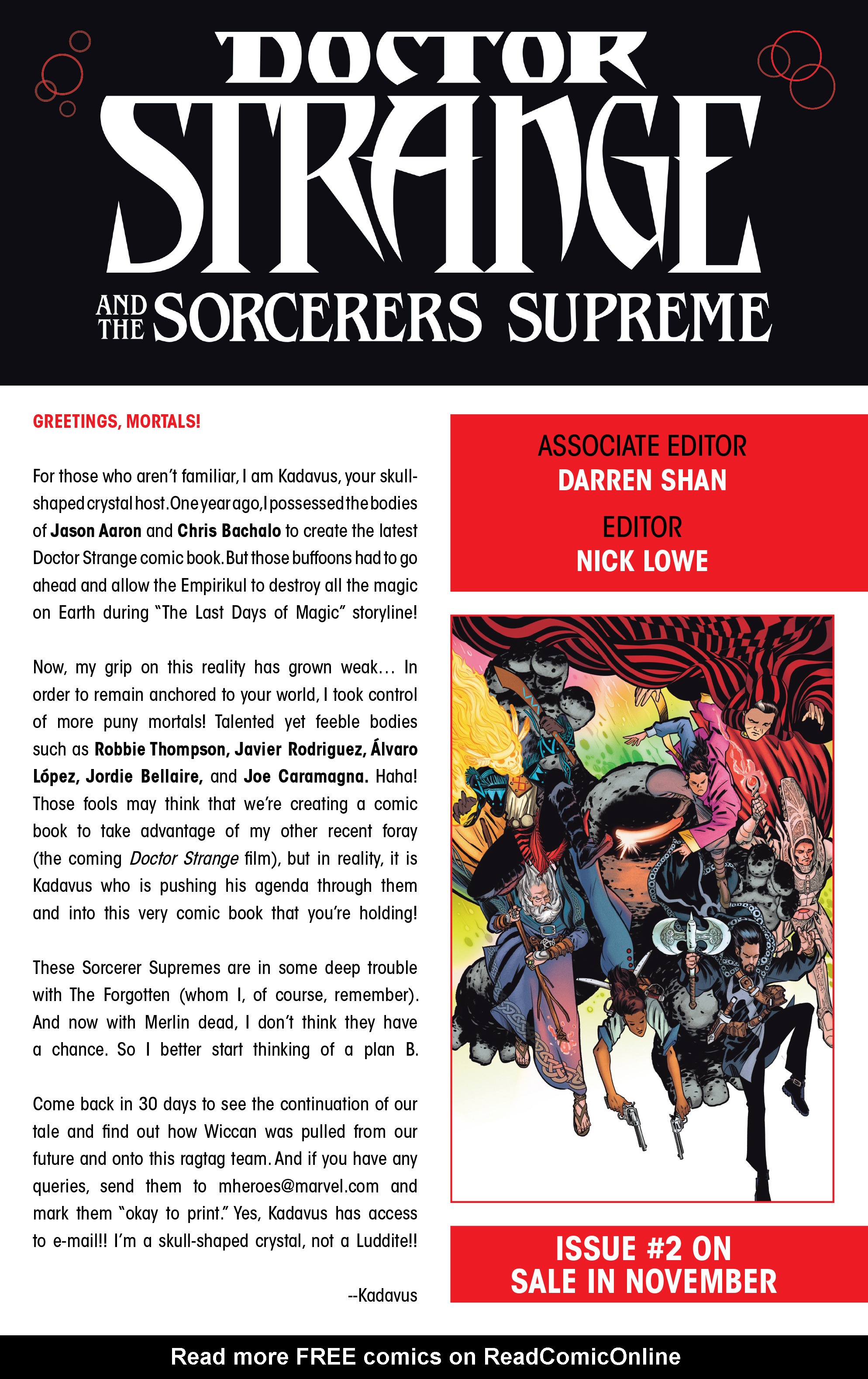 Read online Doctor Strange and the Sorcerers Supreme comic -  Issue #1 - 21