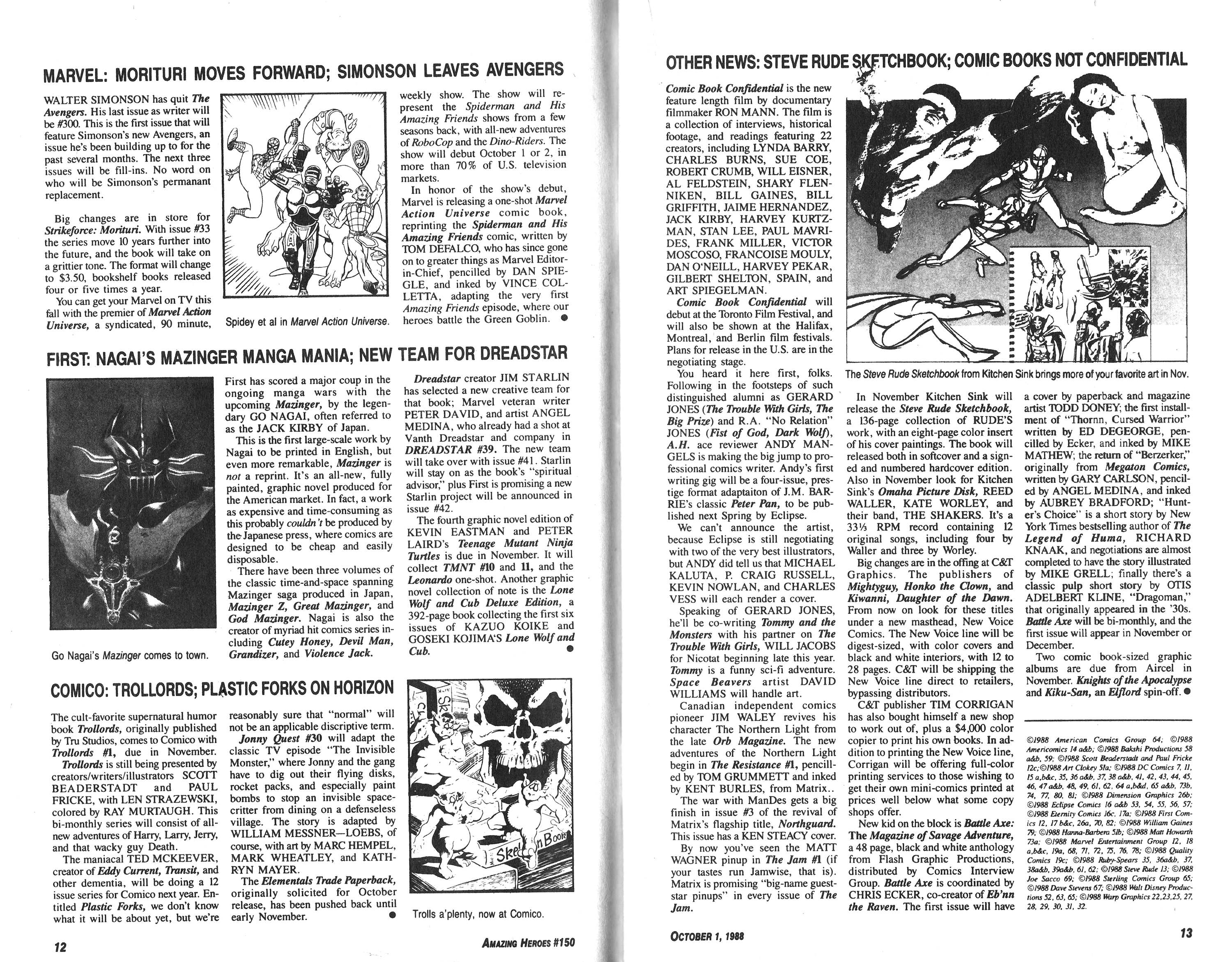 Read online Amazing Heroes comic -  Issue #150 - 7