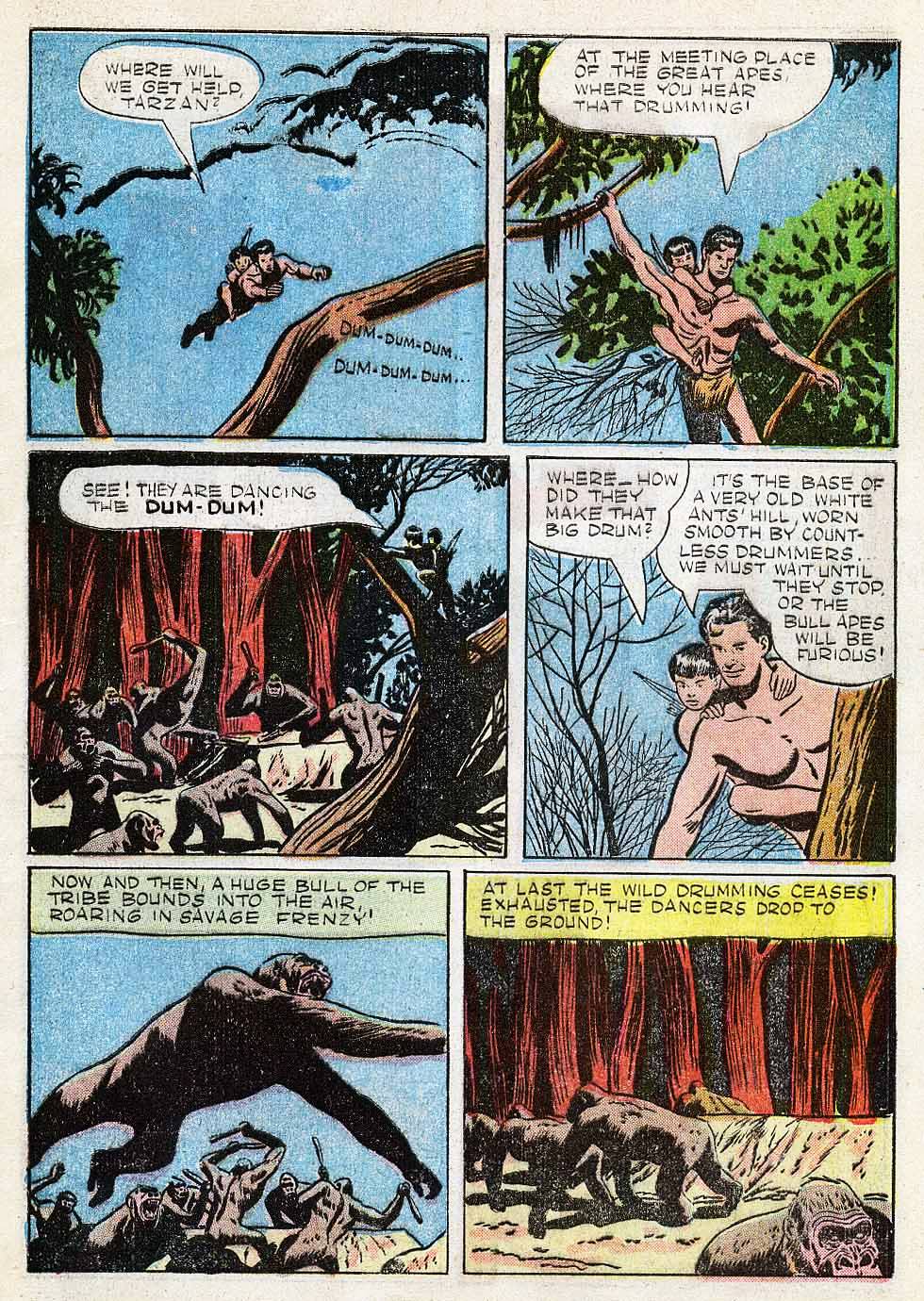 Read online Tarzan (1948) comic -  Issue #6 - 5