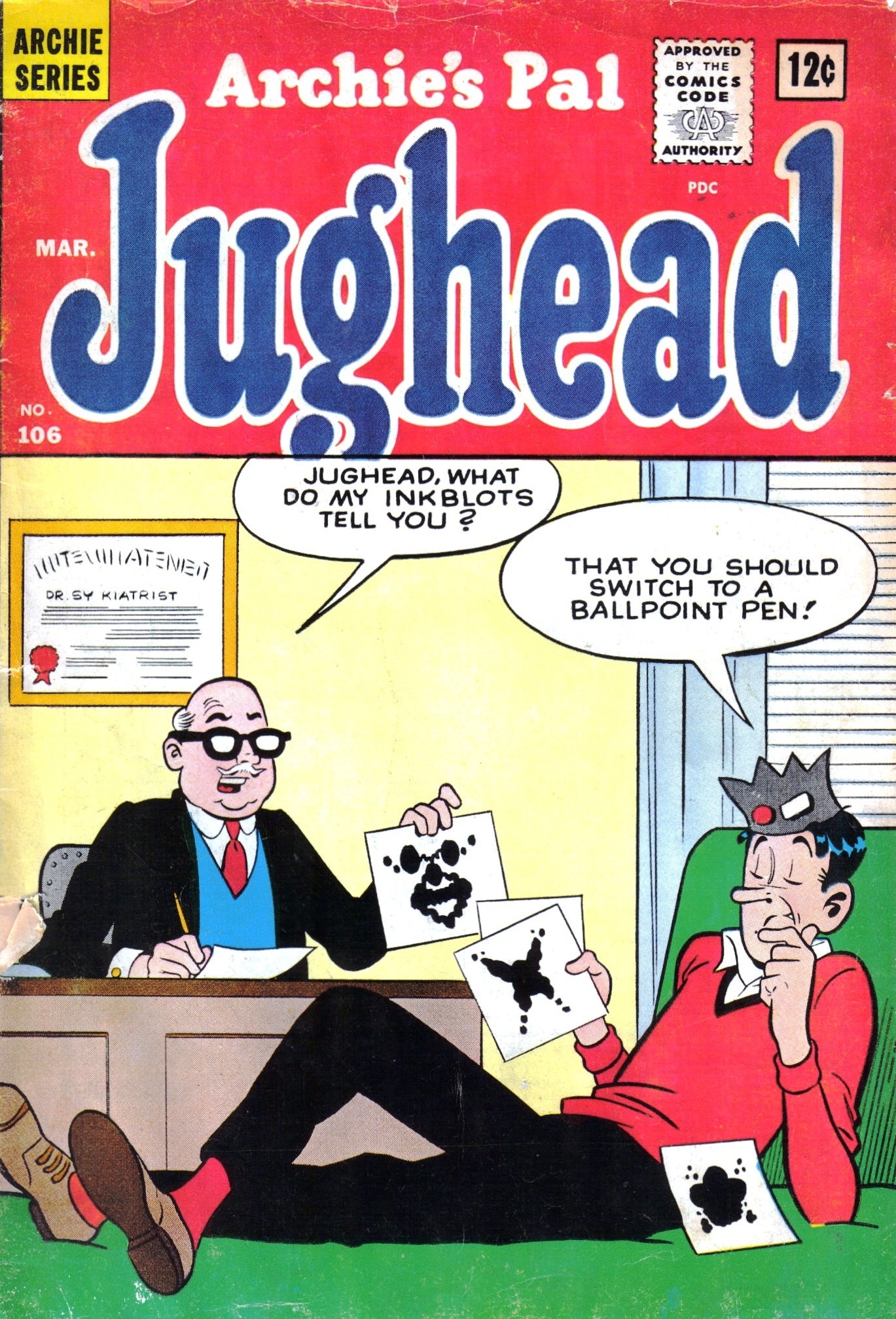 Read online Archie's Pal Jughead comic -  Issue #106 - 1