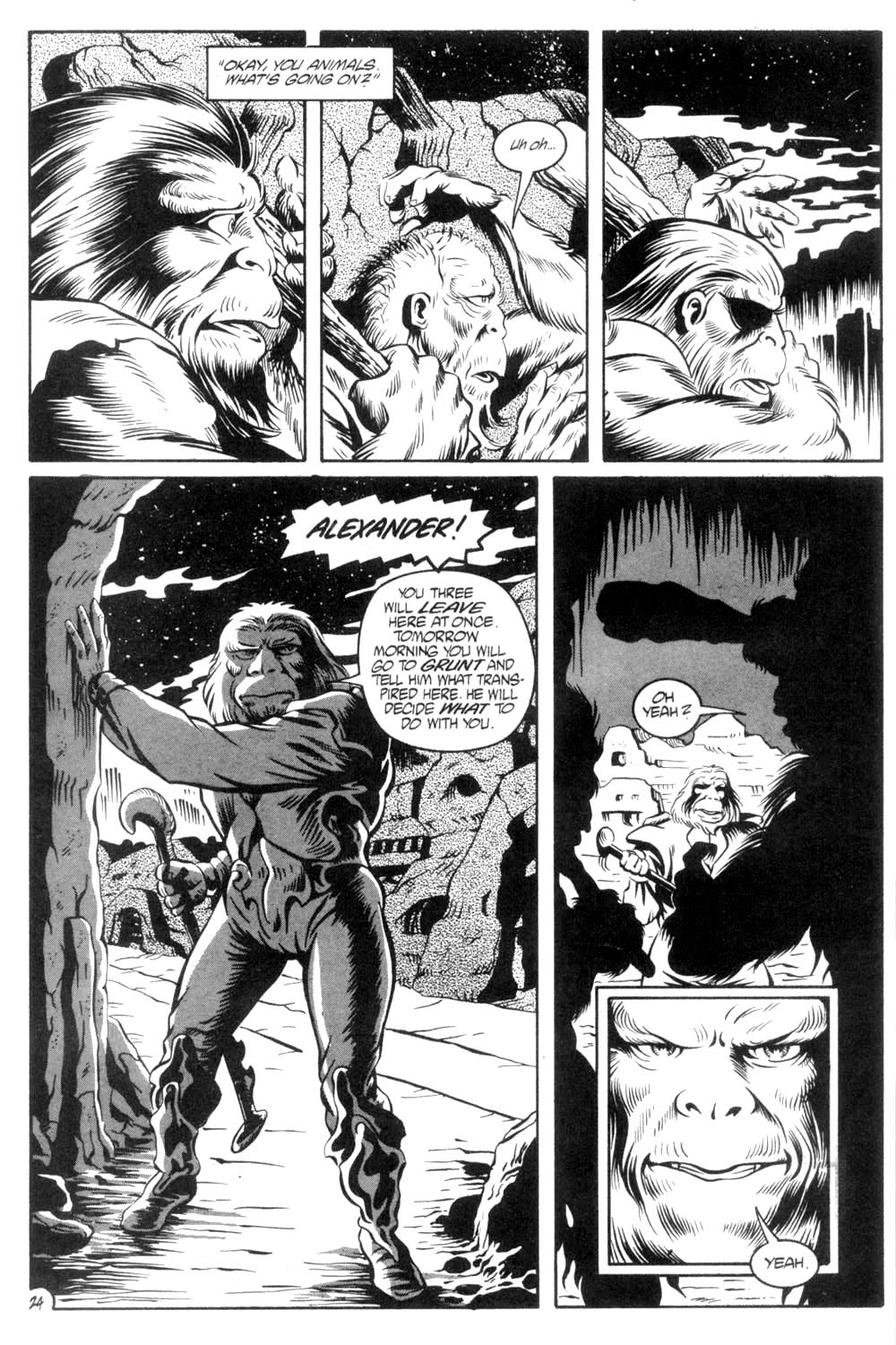 Read online Planet of the Apes (1990) comic -  Issue #6 - 26