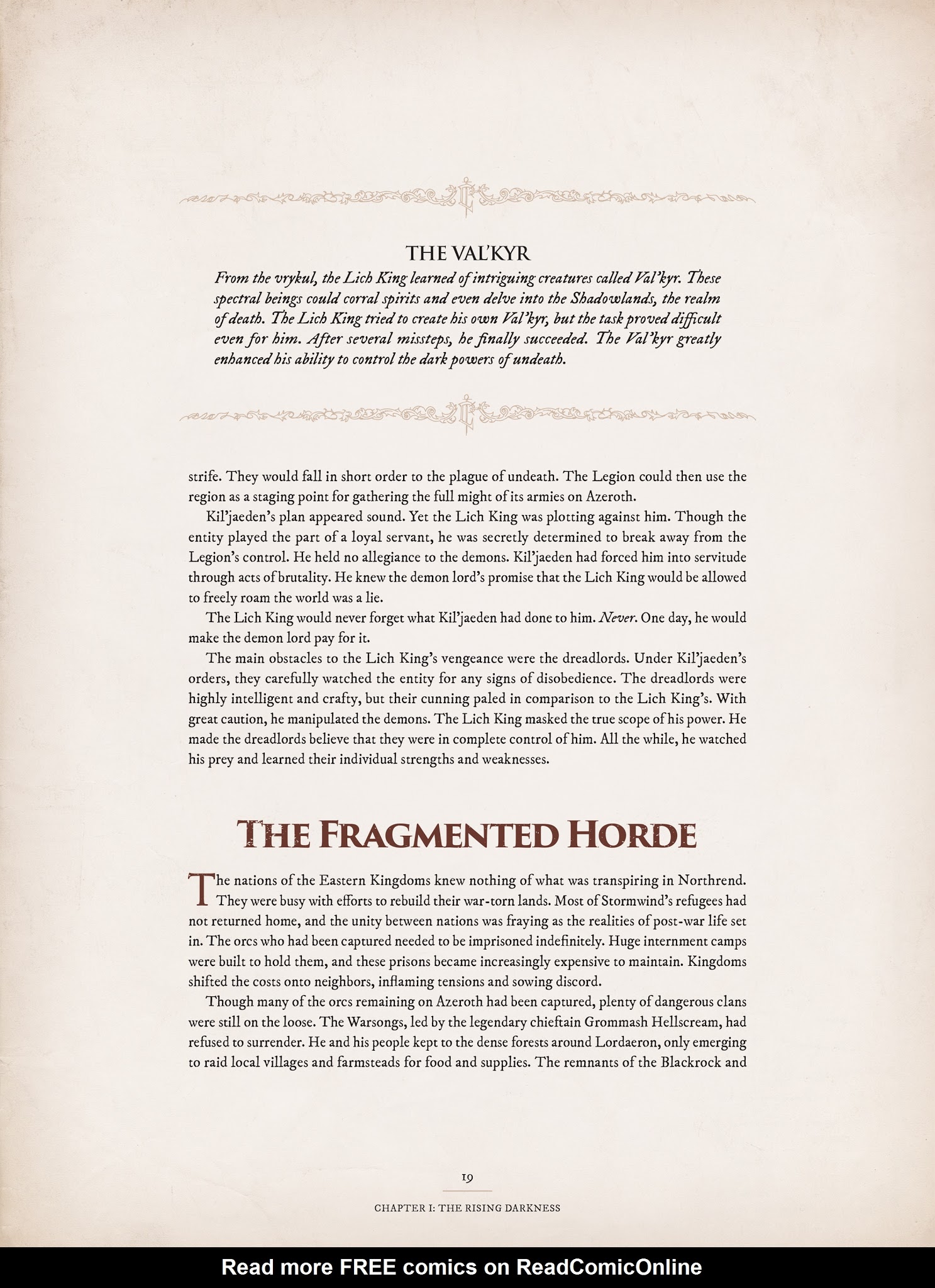 Read online World of Warcraft Chronicle Vol. 3 comic -  Issue # Full - 19