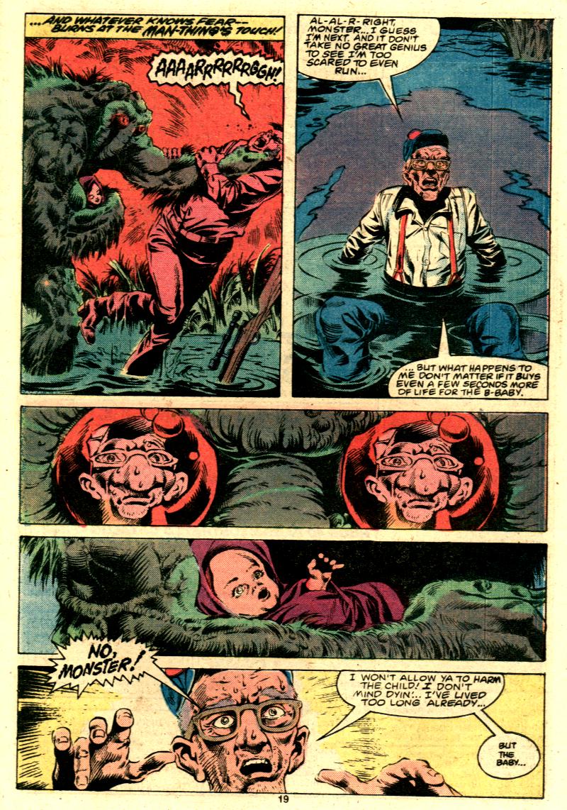 Read online Man-Thing (1979) comic -  Issue #9 - 16