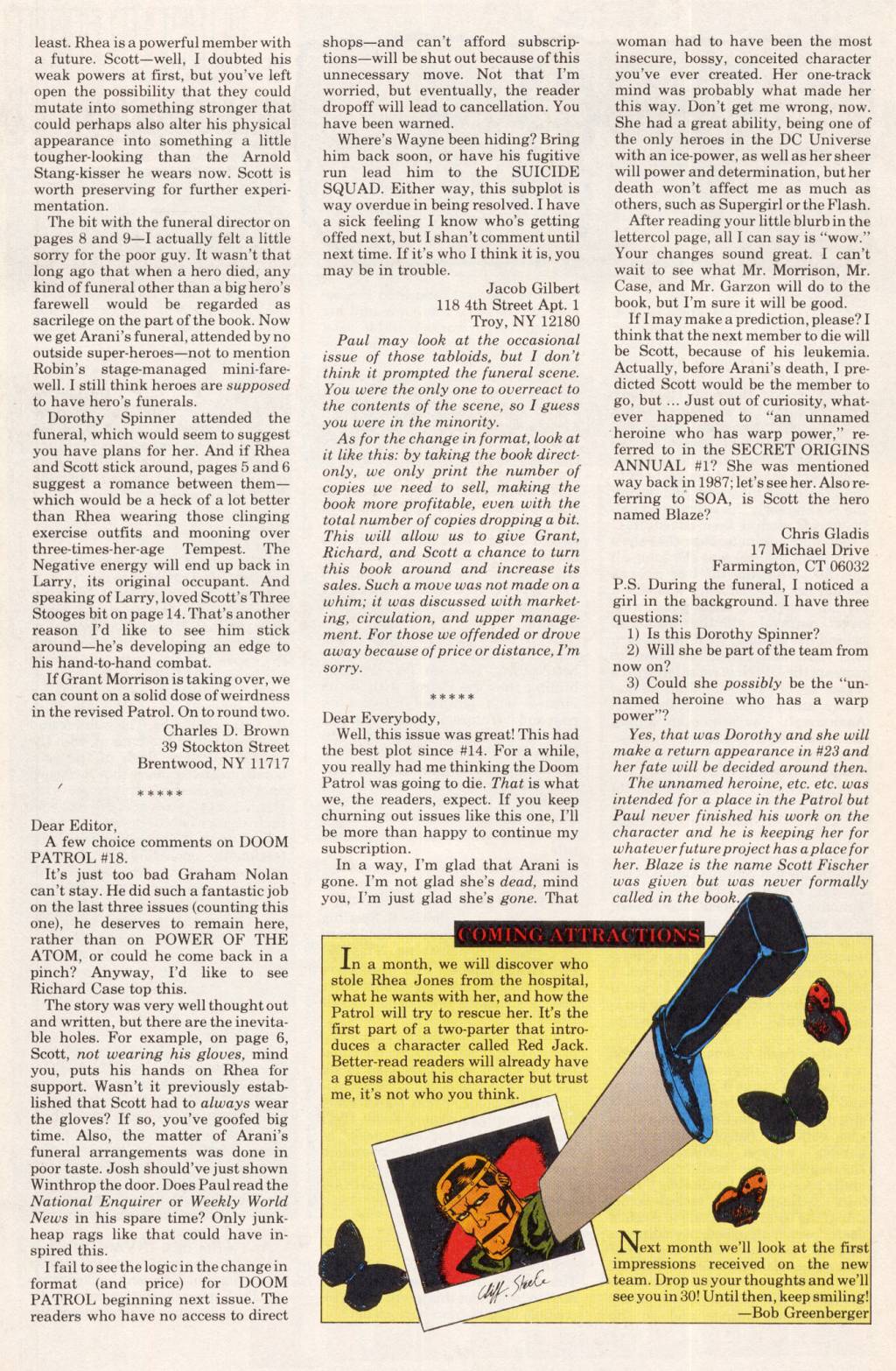 Read online Doom Patrol (1987) comic -  Issue #22 - 27