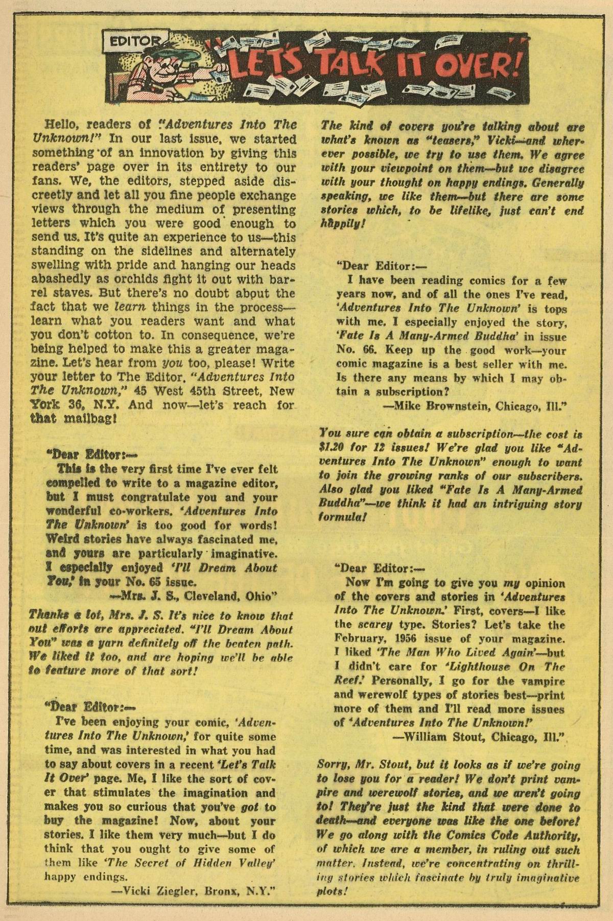 Read online Adventures Into The Unknown comic -  Issue #75 - 26