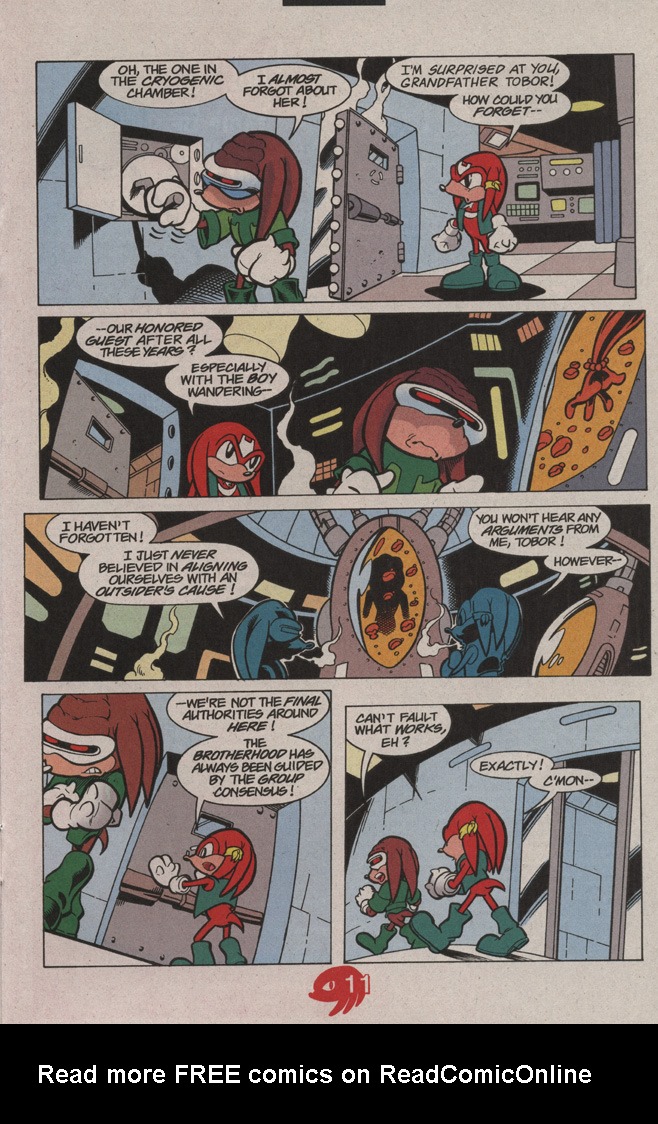 Read online Knuckles the Echidna comic -  Issue #17 - 17