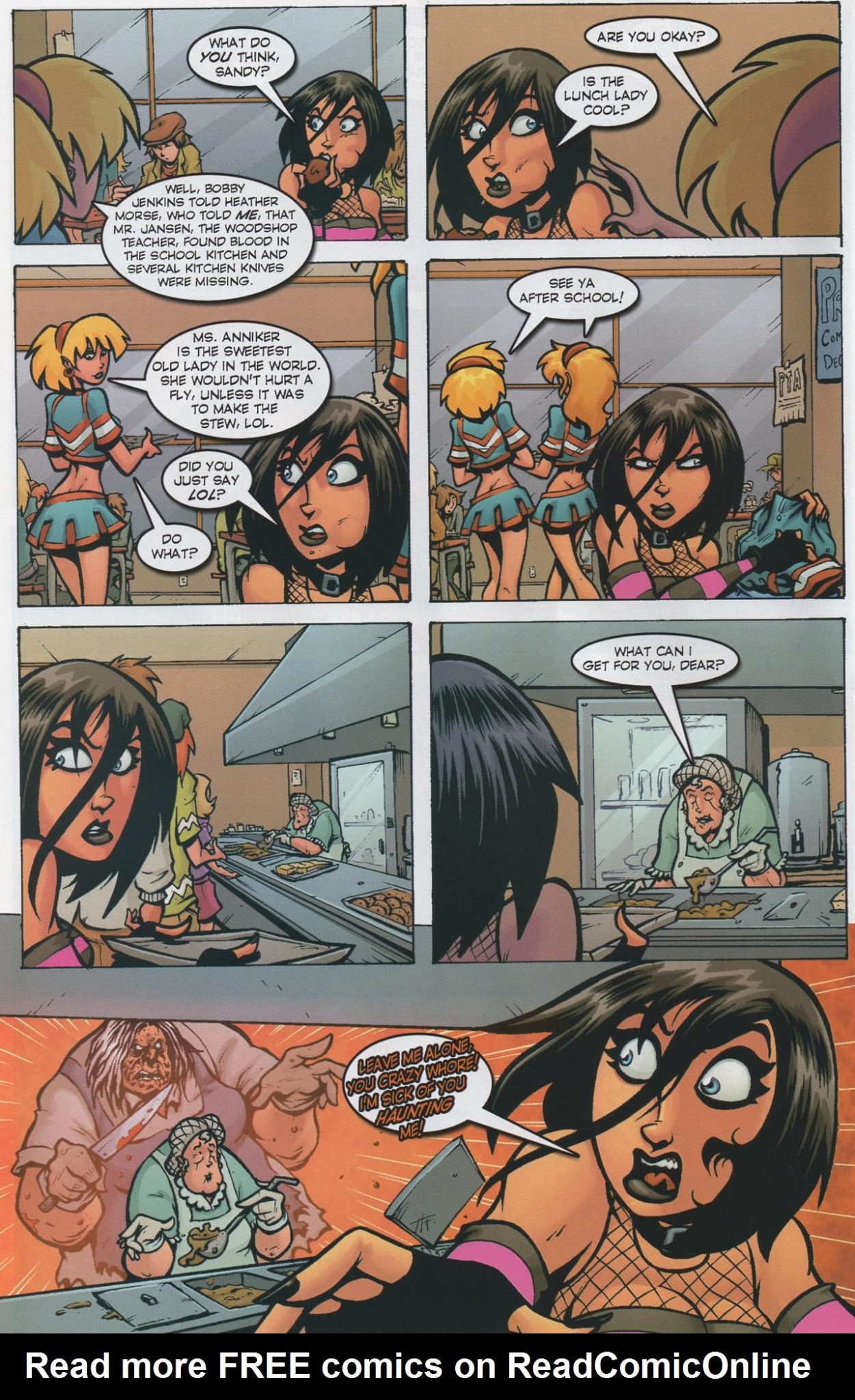 Read online Hack/Slash Meets Zombies vs. Cheerleaders comic -  Issue # Full - 16