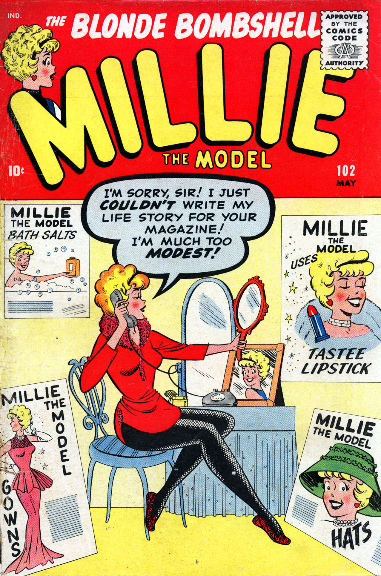 Read online Millie the Model comic -  Issue #102 - 1