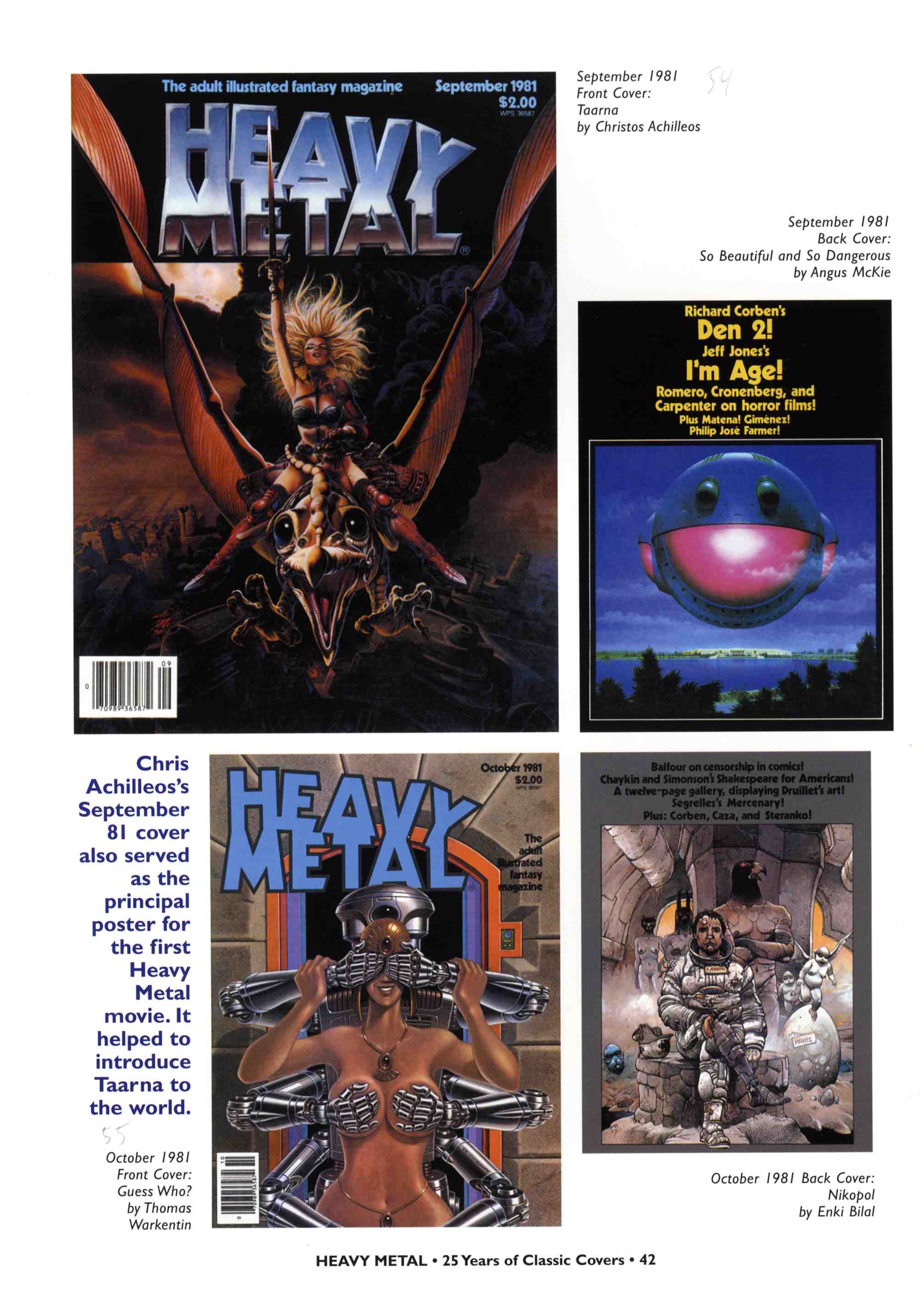 Read online Heavy Metal: 25 Years of Classic Covers comic -  Issue # TPB - 48