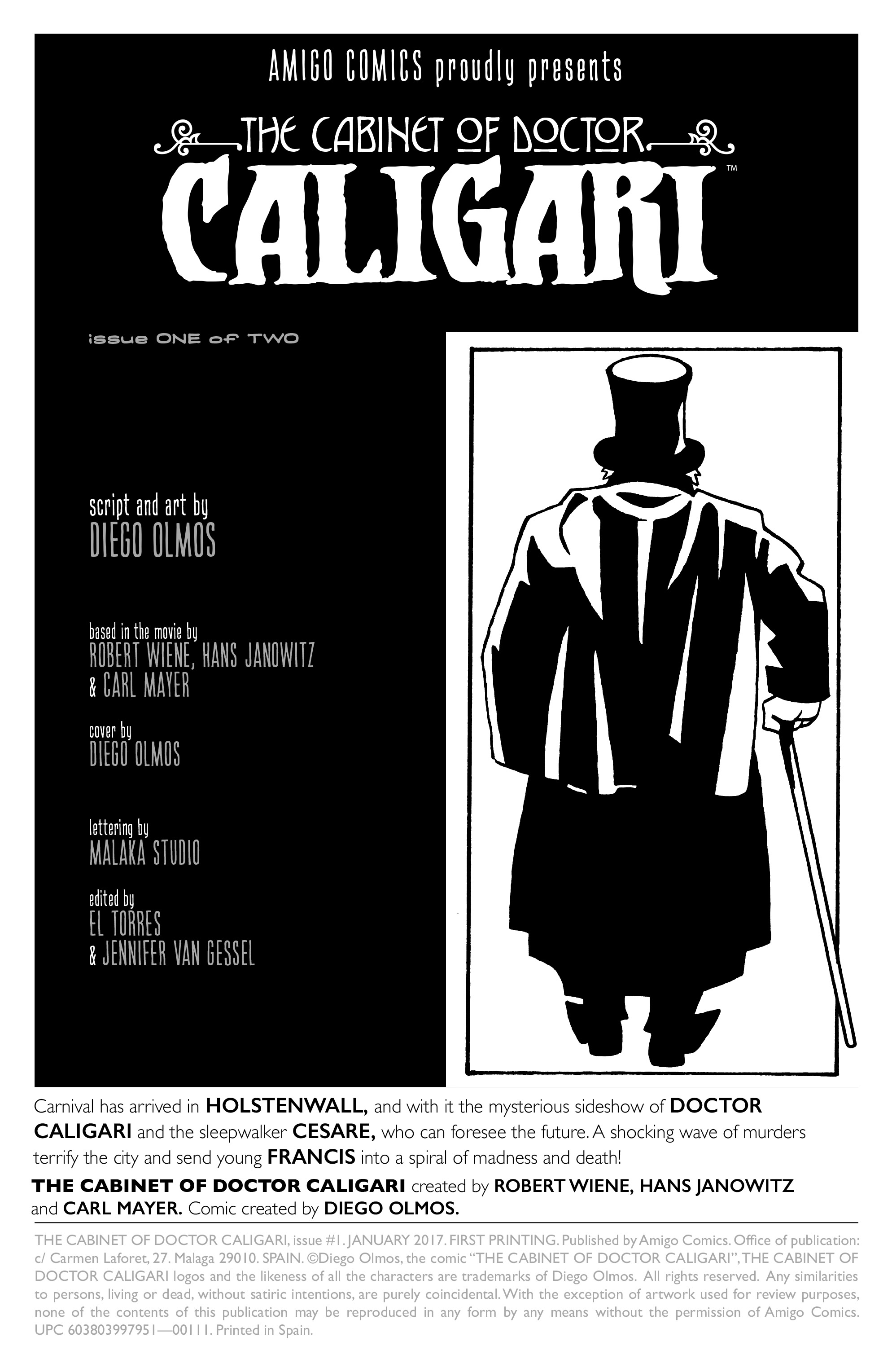 Read online The Cabinet of Doctor Caligari comic -  Issue #1 - 2