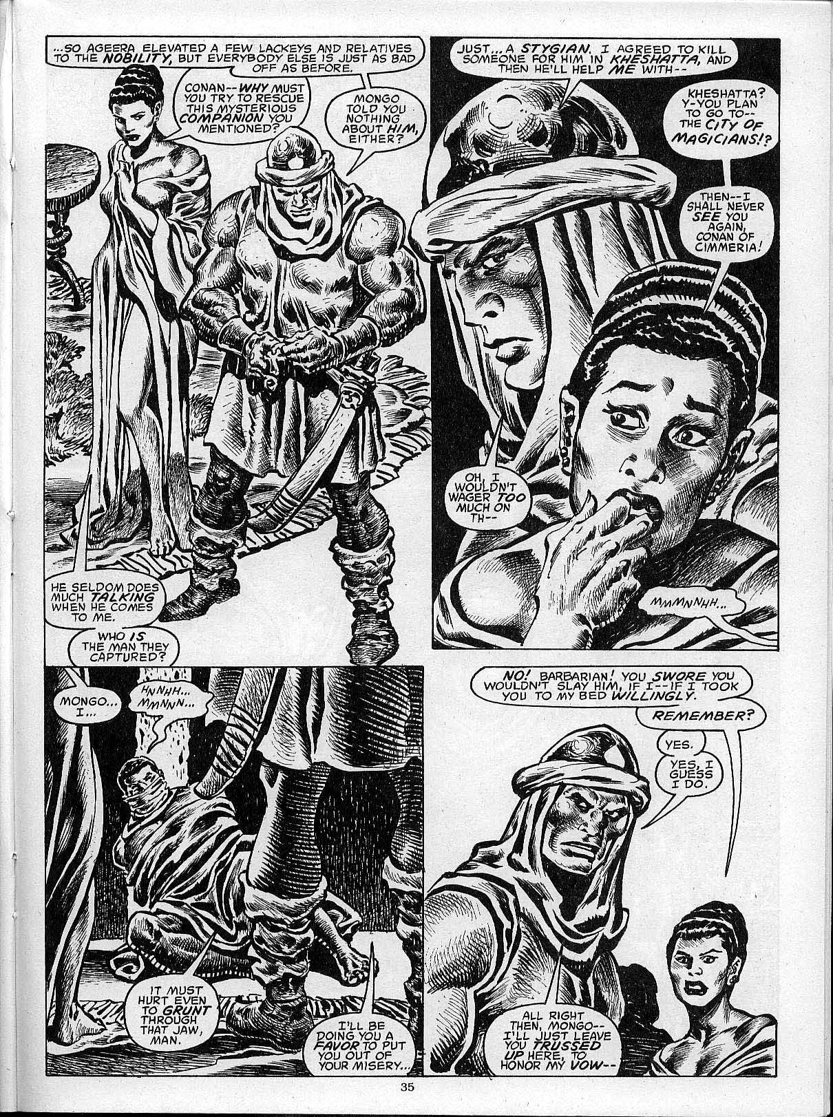 Read online The Savage Sword Of Conan comic -  Issue #203 - 37