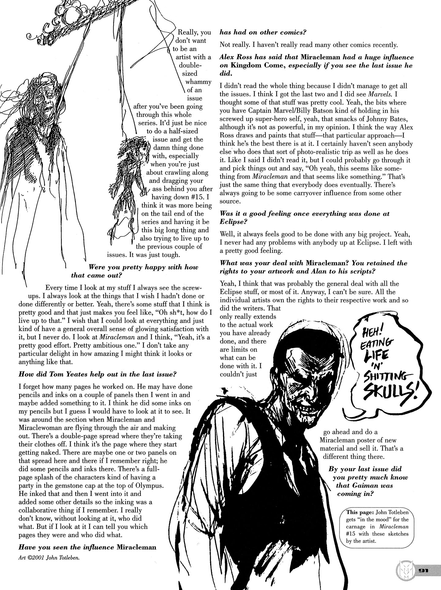 Read online Kimota!: The Miracleman Companion comic -  Issue # Full - 92