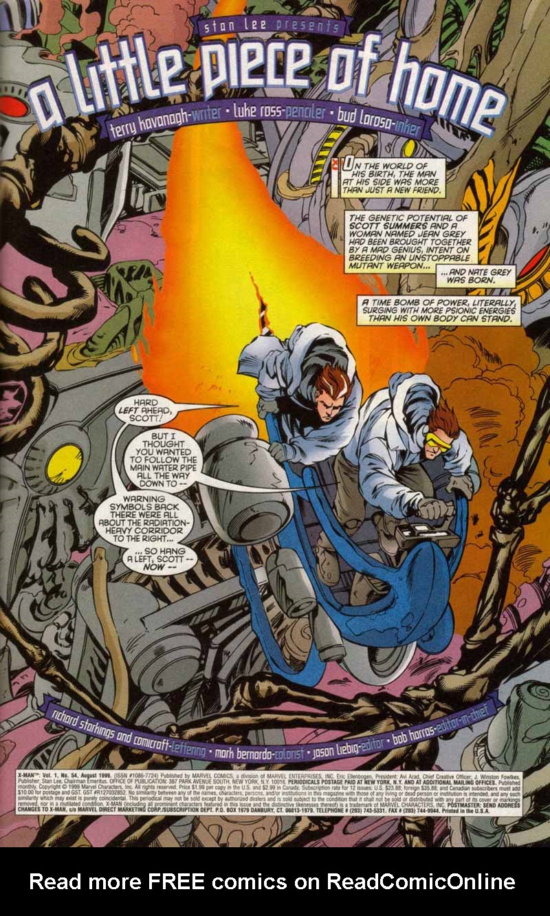 Read online X-Man comic -  Issue #54 - 2