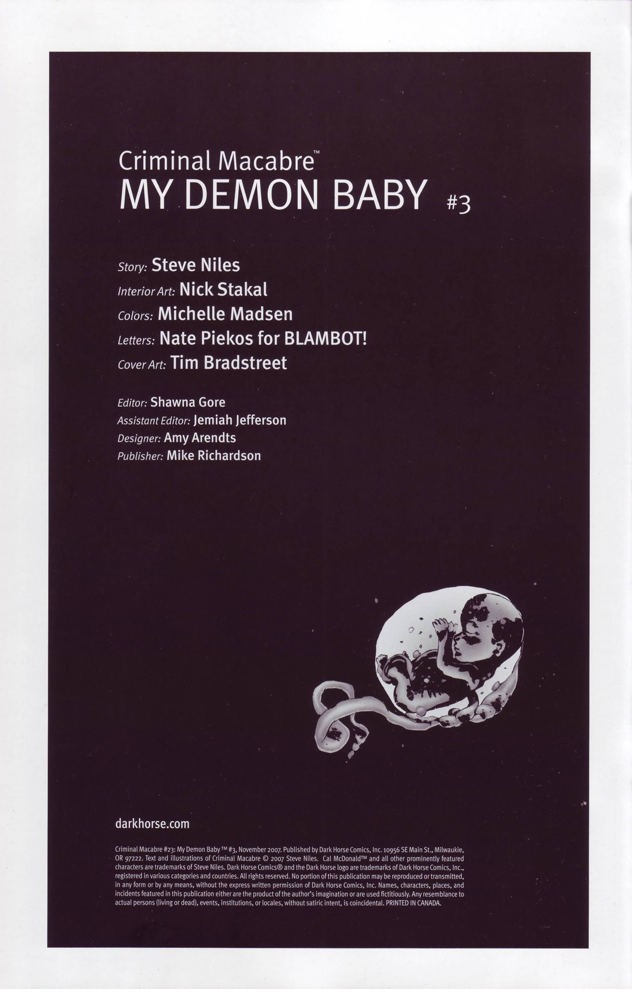 Read online Criminal Macabre: My Demon Baby comic -  Issue #3 - 2