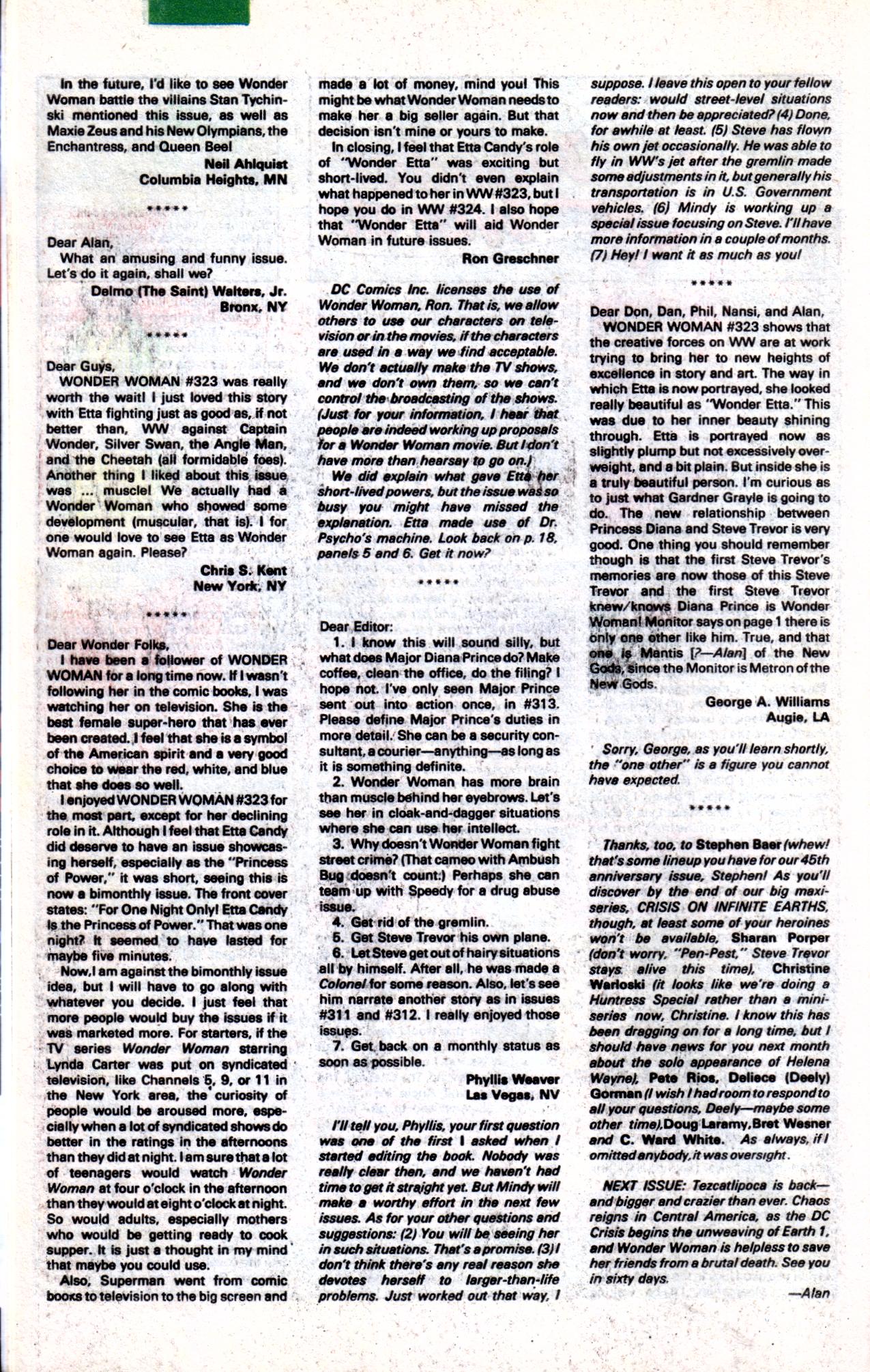 Read online Wonder Woman (1942) comic -  Issue #326 - 26