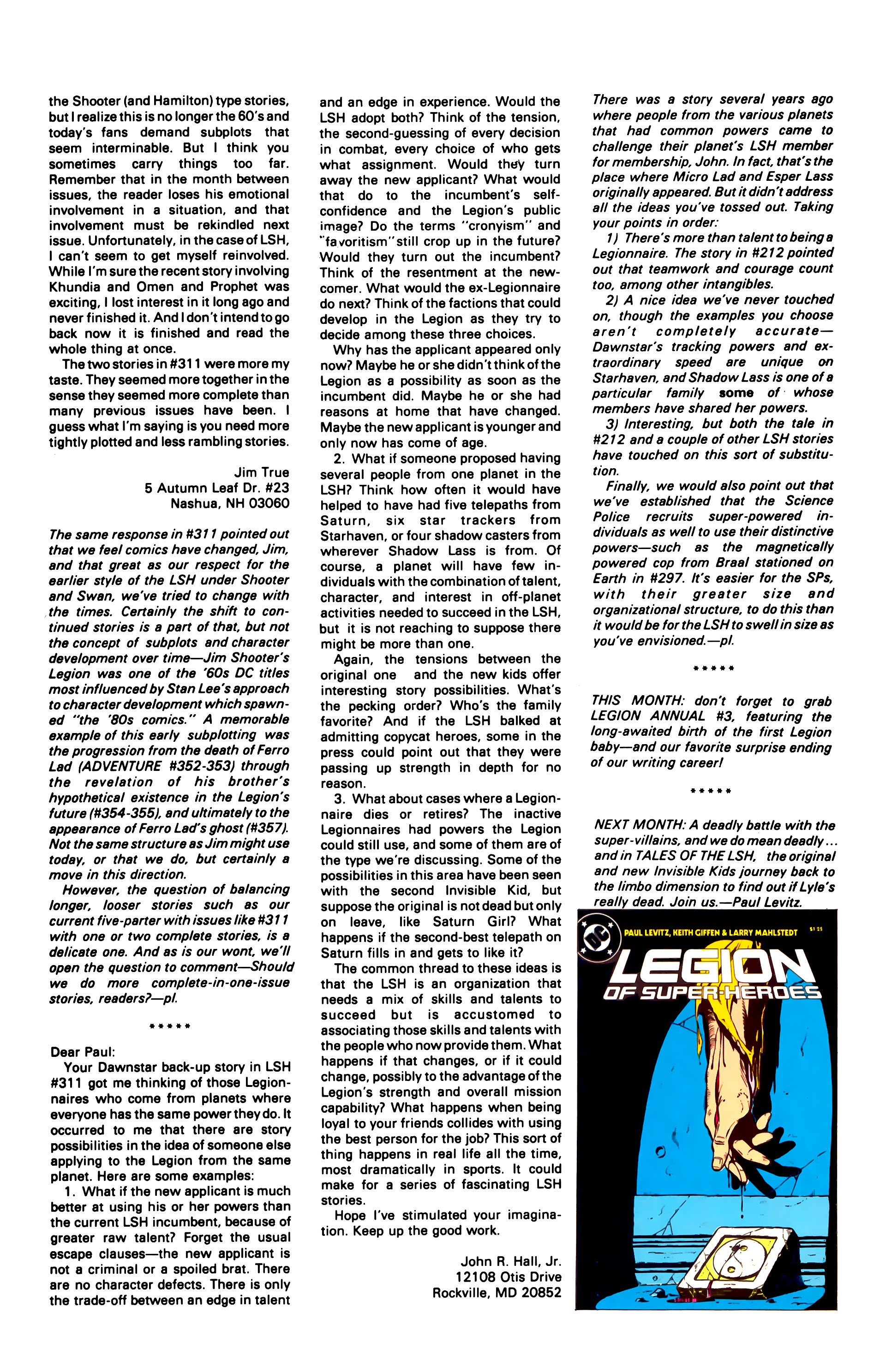 Read online Legion of Super-Heroes (1984) comic -  Issue #3 - 27