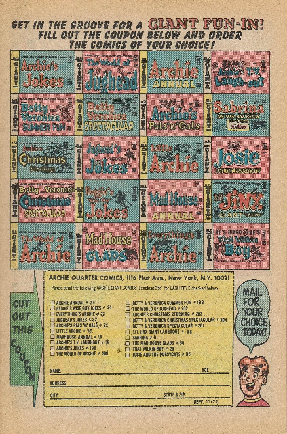 Read online Reggie and Me (1966) comic -  Issue #59 - 15