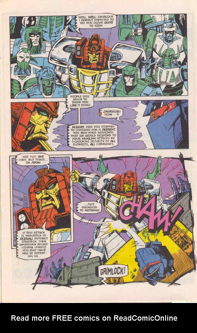 Read online Transformers Generation 2 comic Issue 4