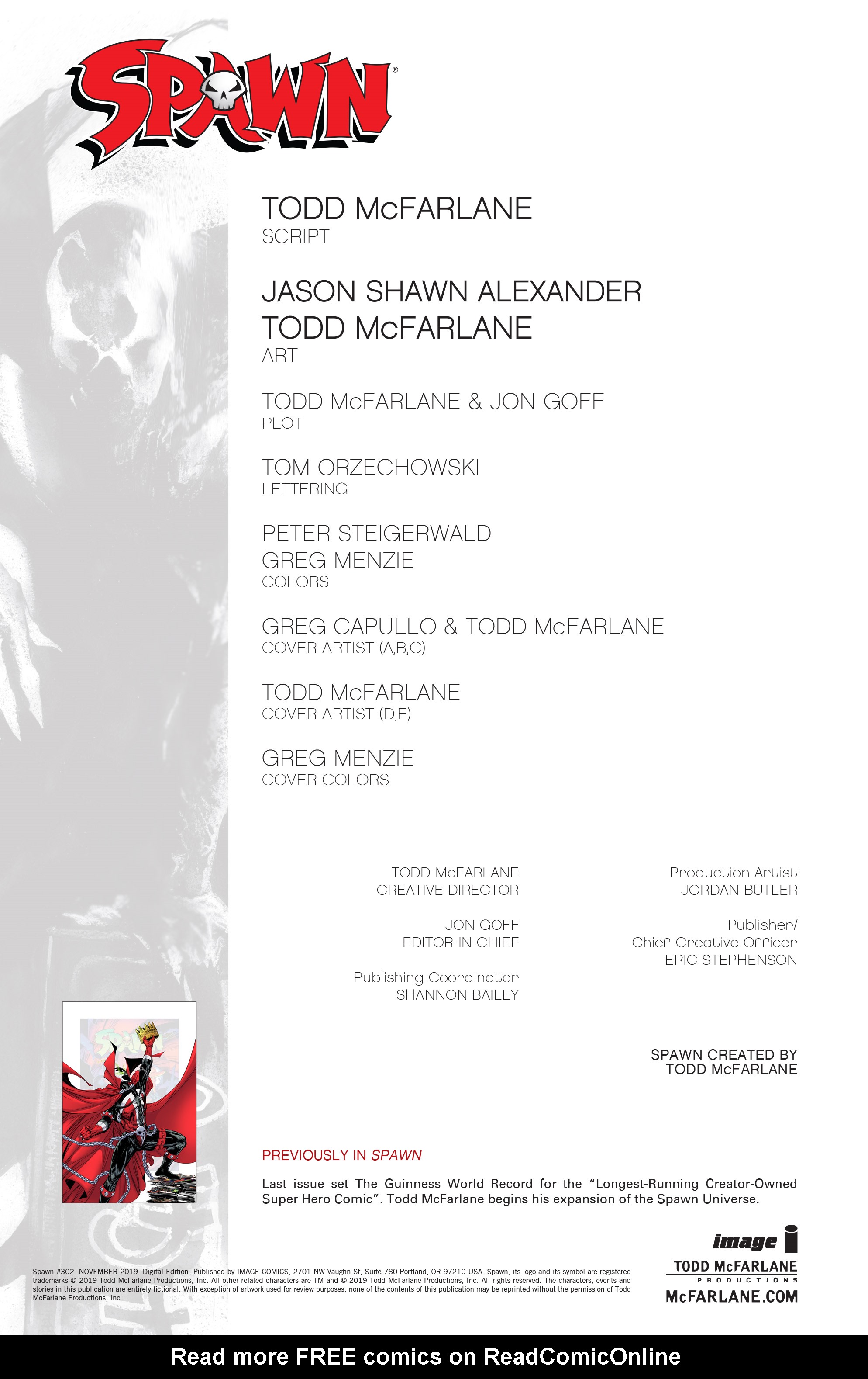 Read online Spawn comic -  Issue #302 - 2