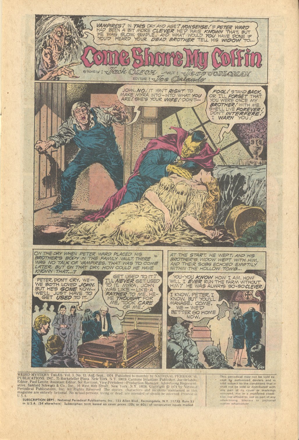 Read online Weird Mystery Tales comic -  Issue #13 - 2