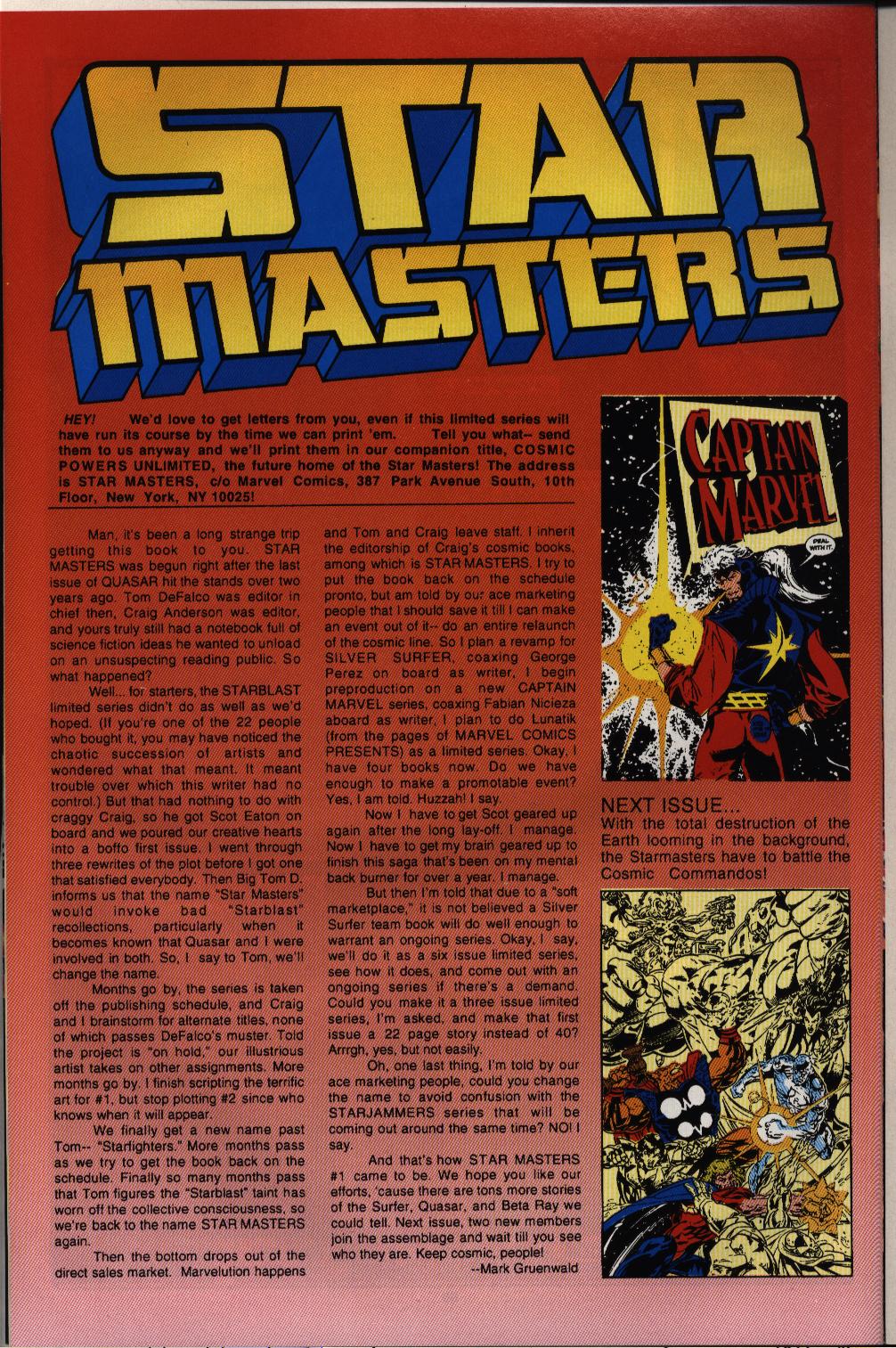Read online Starmasters comic -  Issue #1 - 24