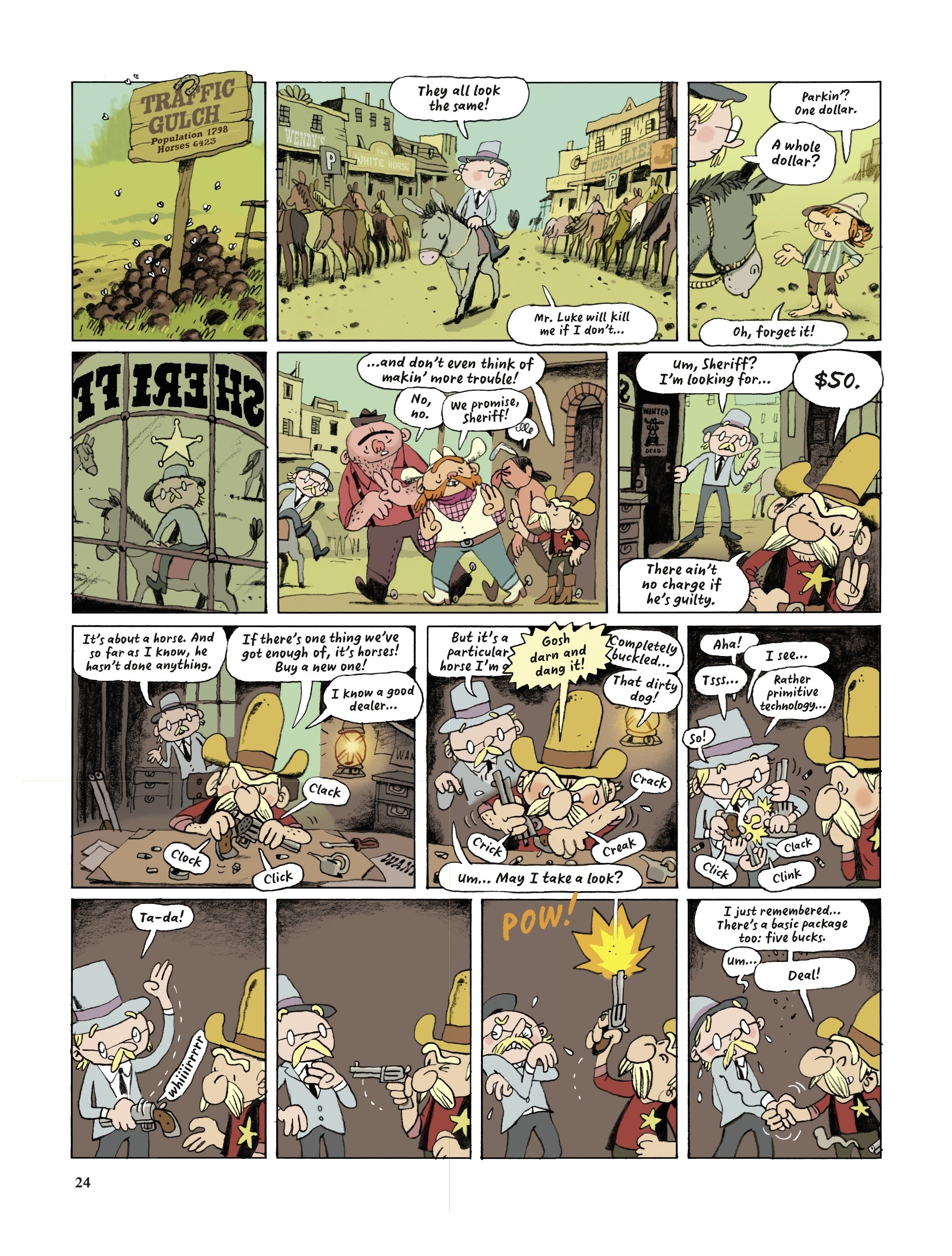 Read online Lucky Luke Saddles Up comic -  Issue # TPB - 24