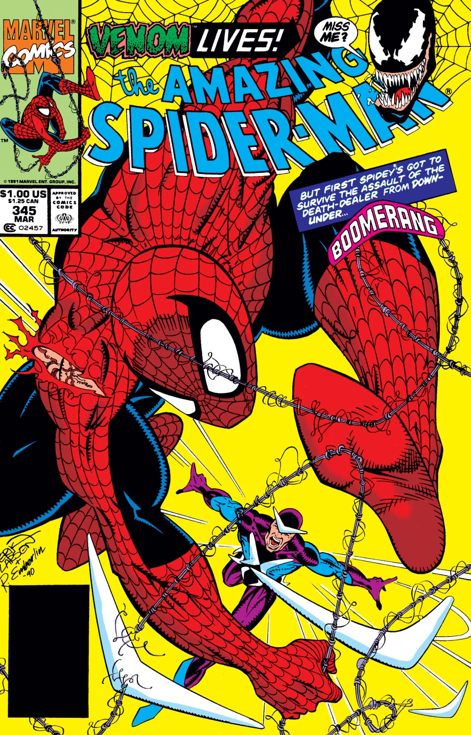 Read online The Amazing Spider-Man (1963) comic -  Issue #345 - 1