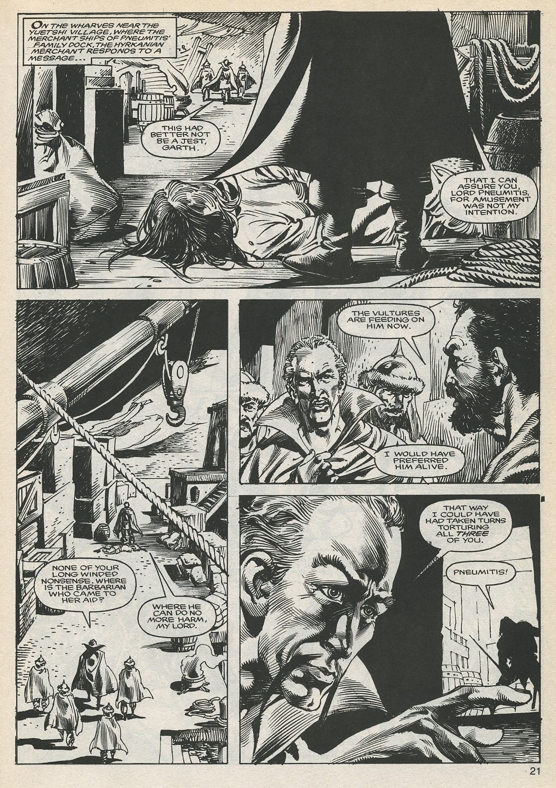 Read online The Savage Sword Of Conan comic -  Issue #127 - 21