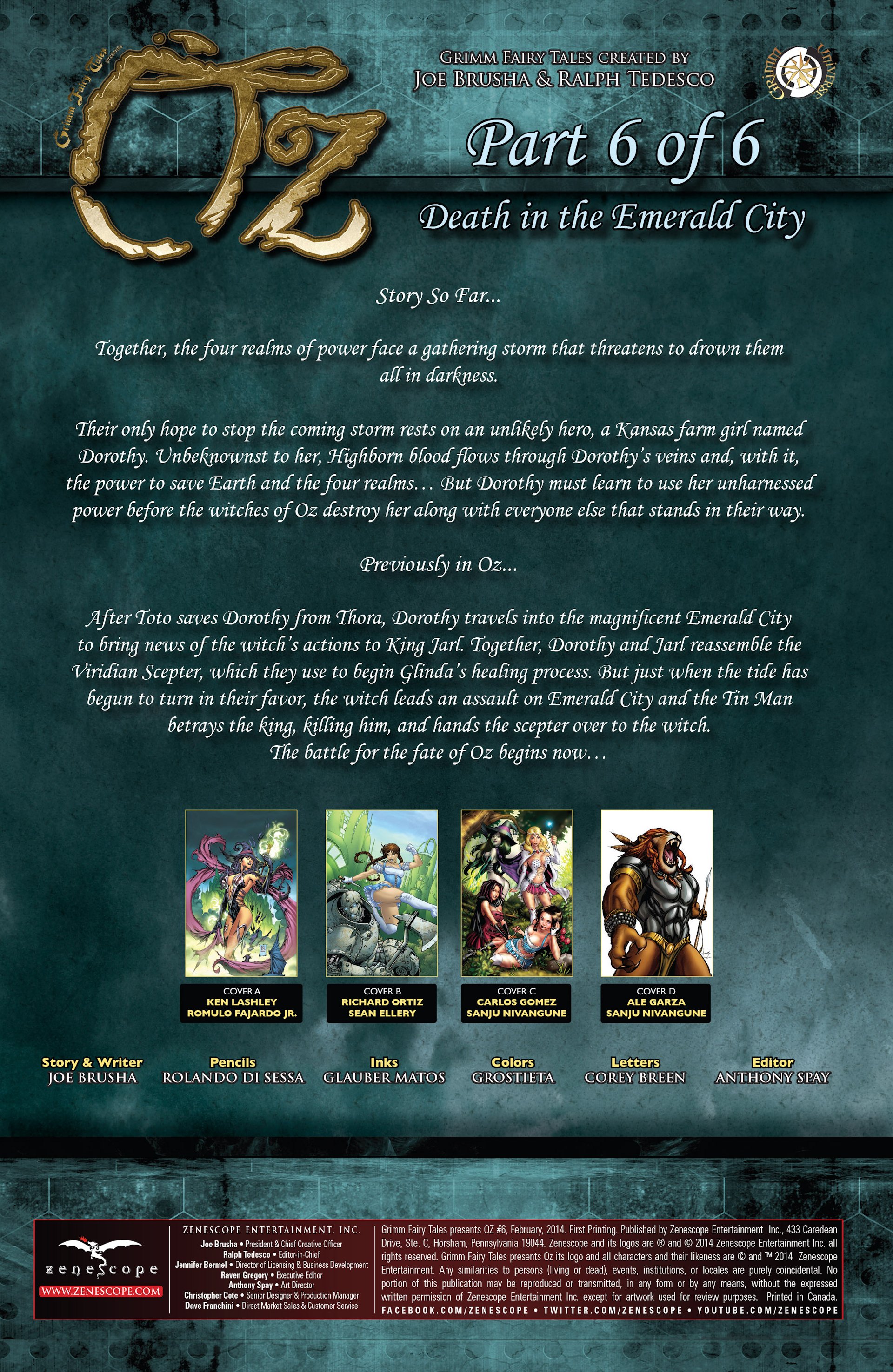 Read online Grimm Fairy Tales presents Oz comic -  Issue #6 - 2