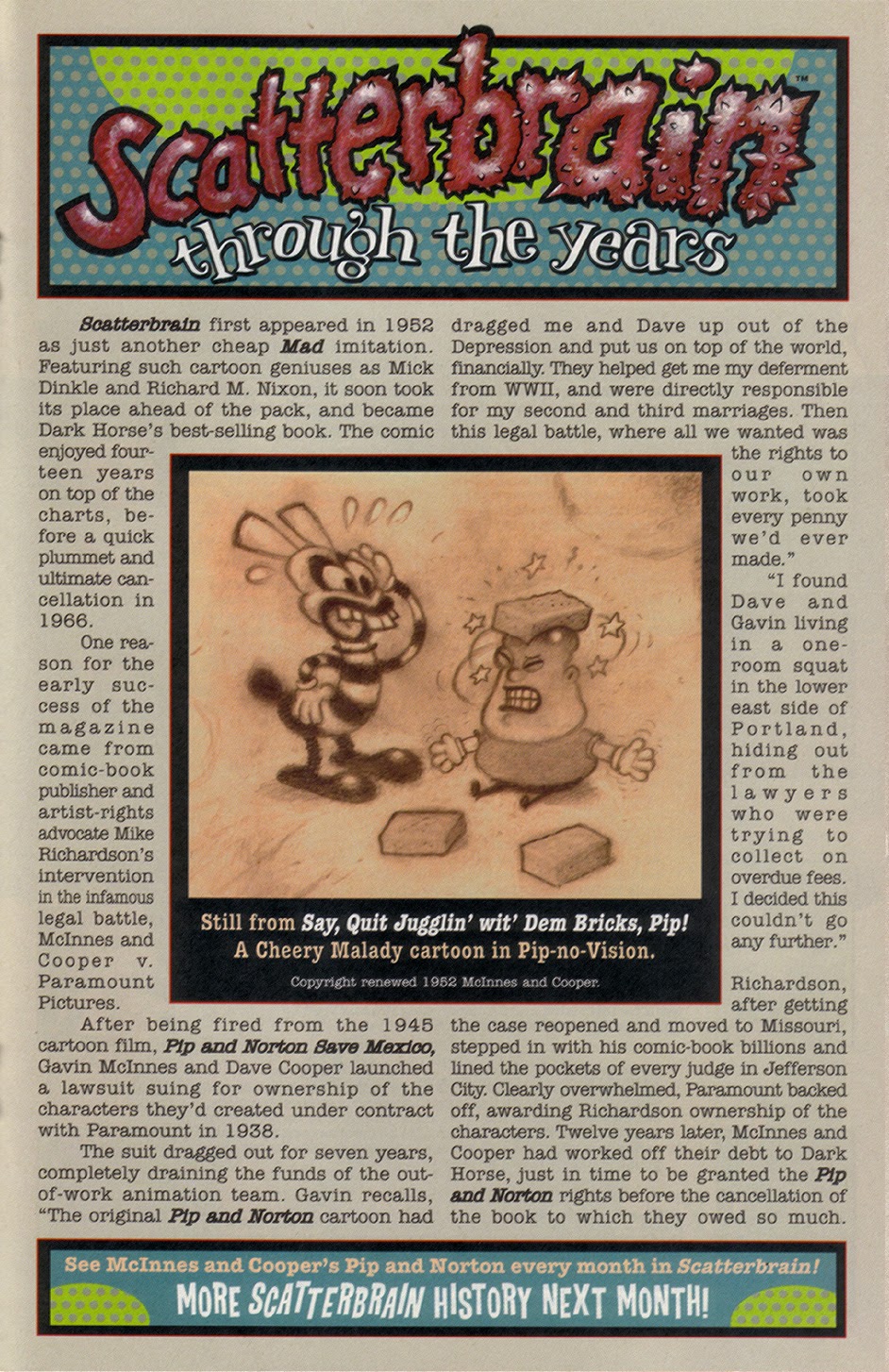 Read online Scatterbrain (1998) comic -  Issue #1 - 19