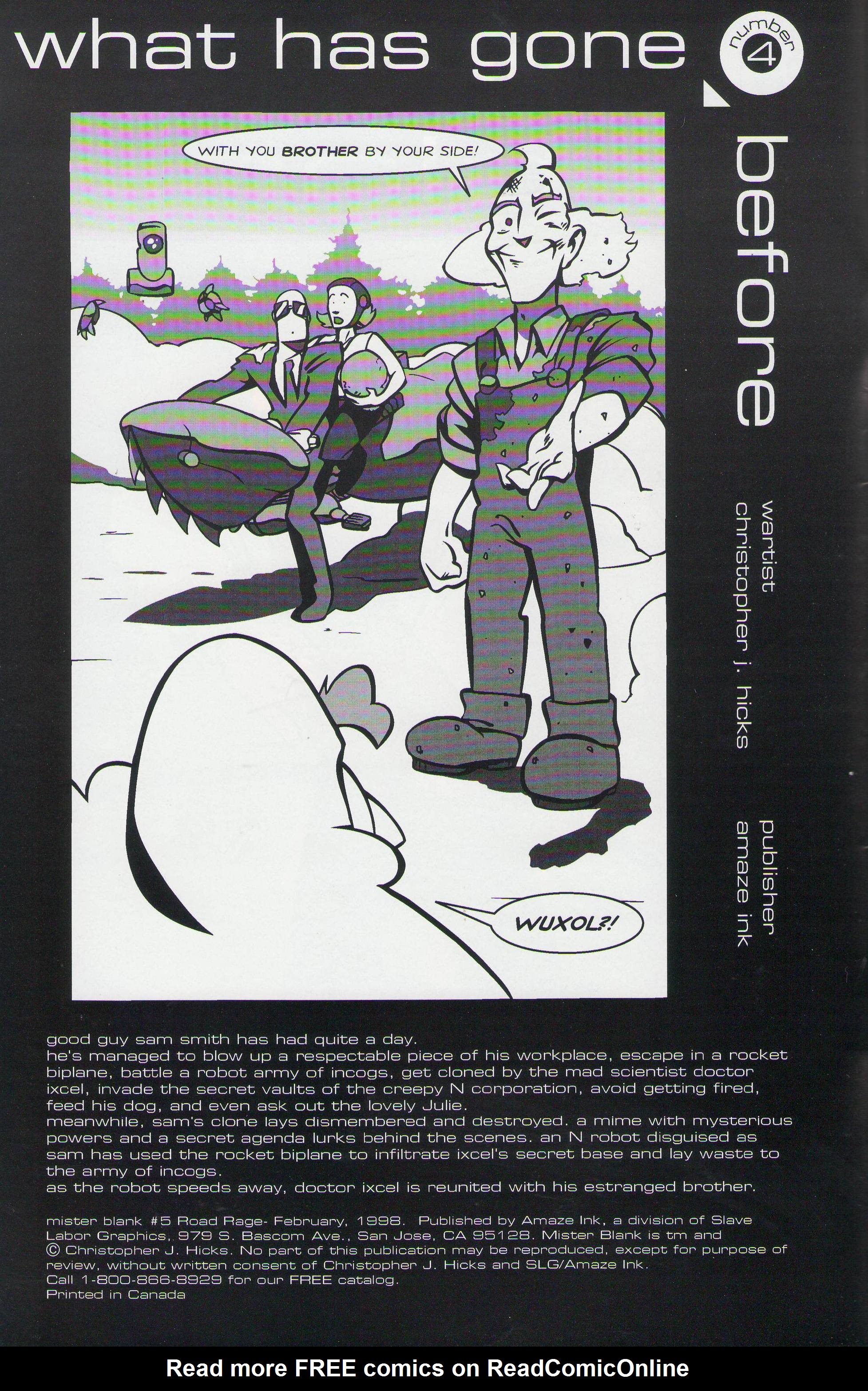 Read online Mister Blank comic -  Issue #5 - 2