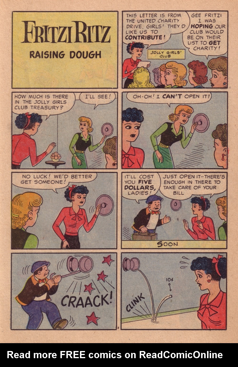 Read online Fritzi Ritz (1953) comic -  Issue #56 - 19