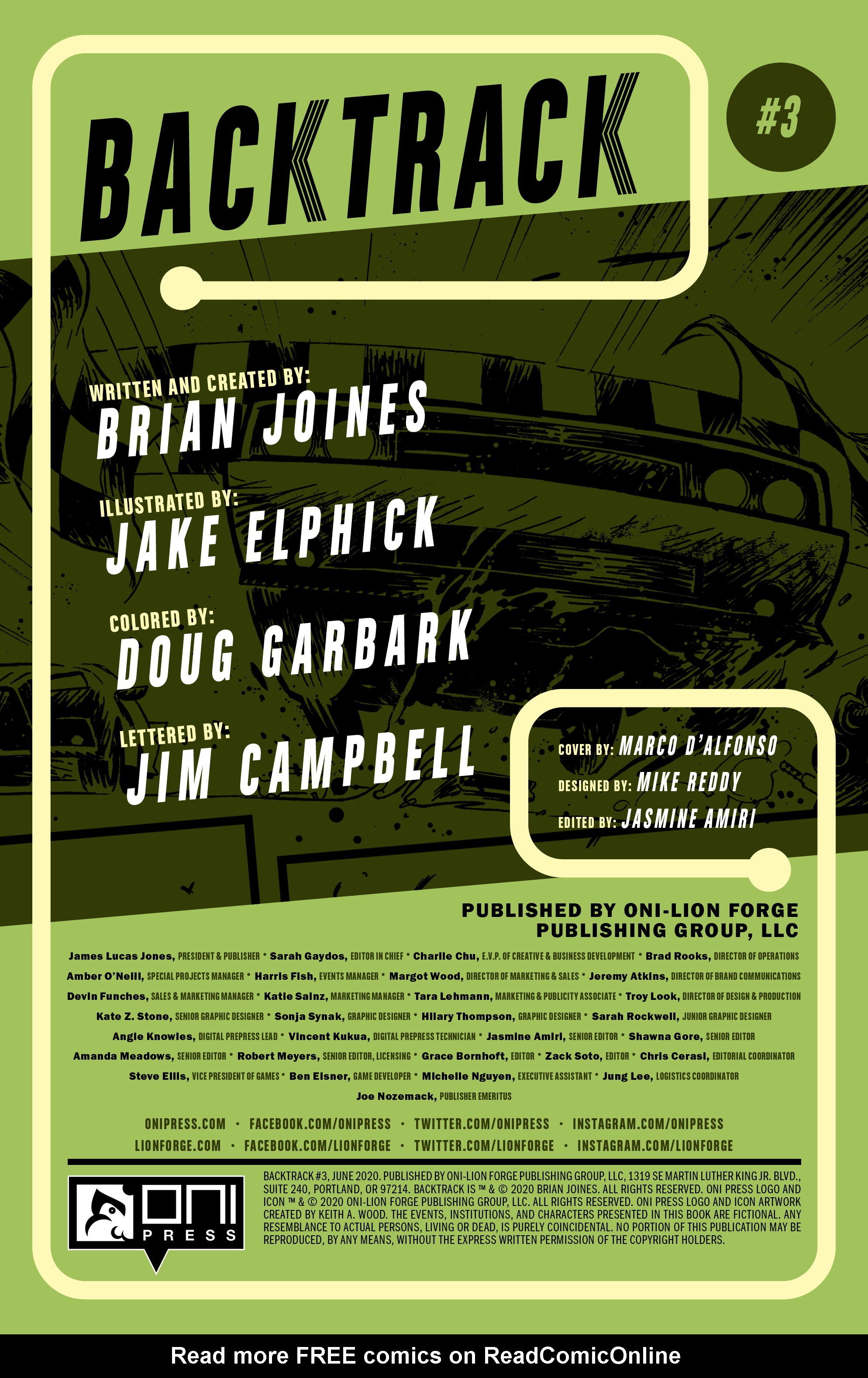 Read online Backtrack comic -  Issue #3 - 2