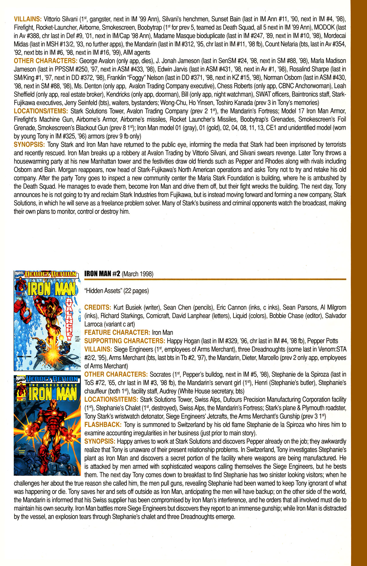 Read online Official Index to the Marvel Universe comic -  Issue #10 - 27