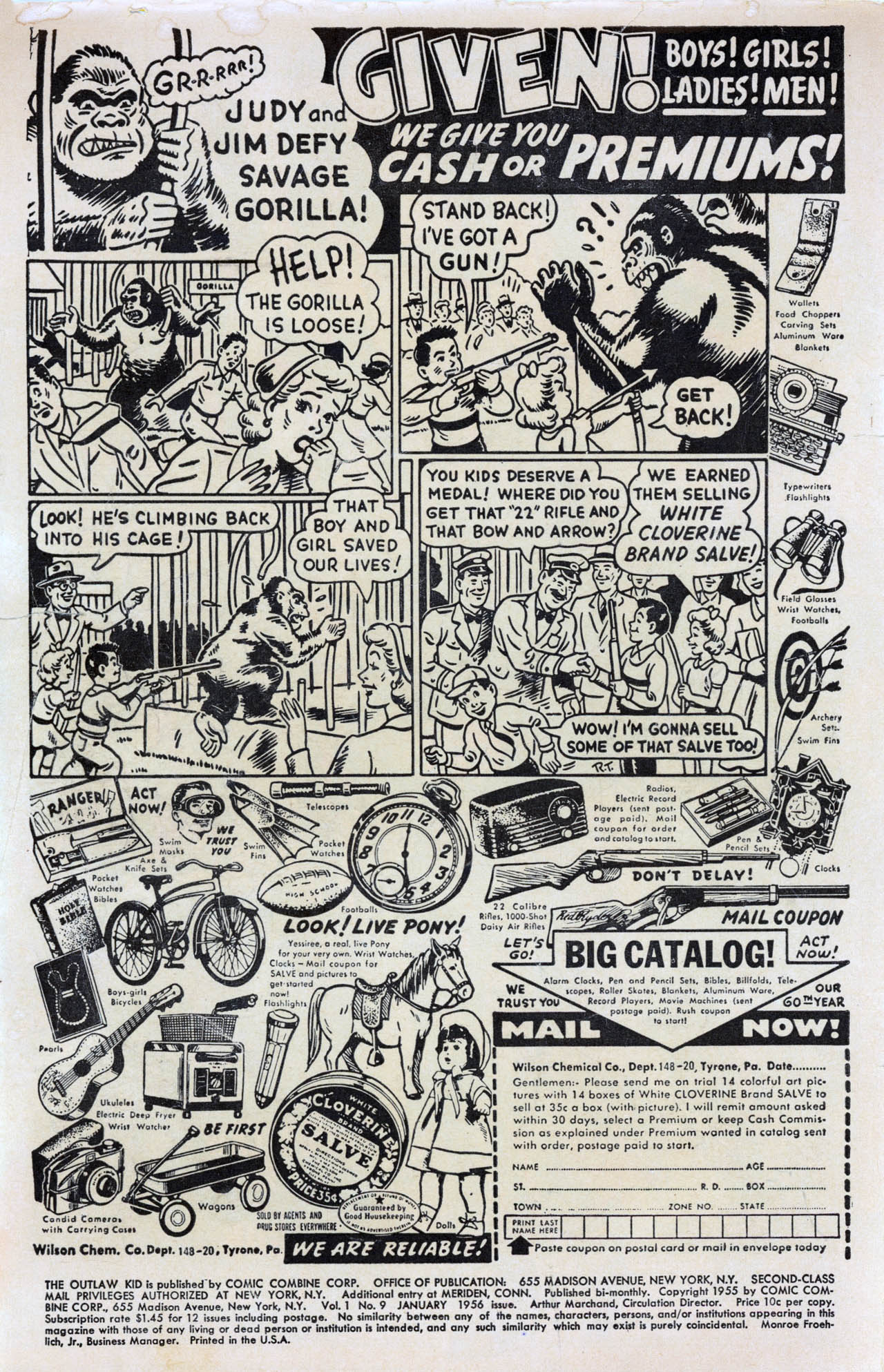 Read online The Outlaw Kid (1954) comic -  Issue #9 - 2