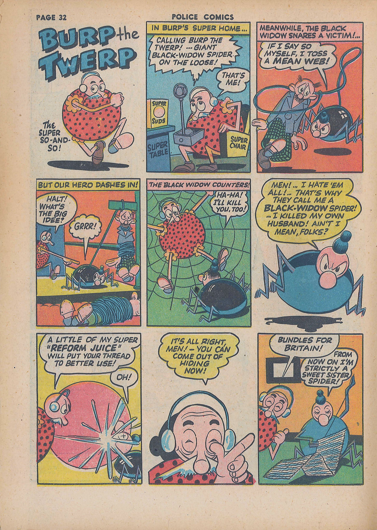 Read online Police Comics comic -  Issue #17 - 34