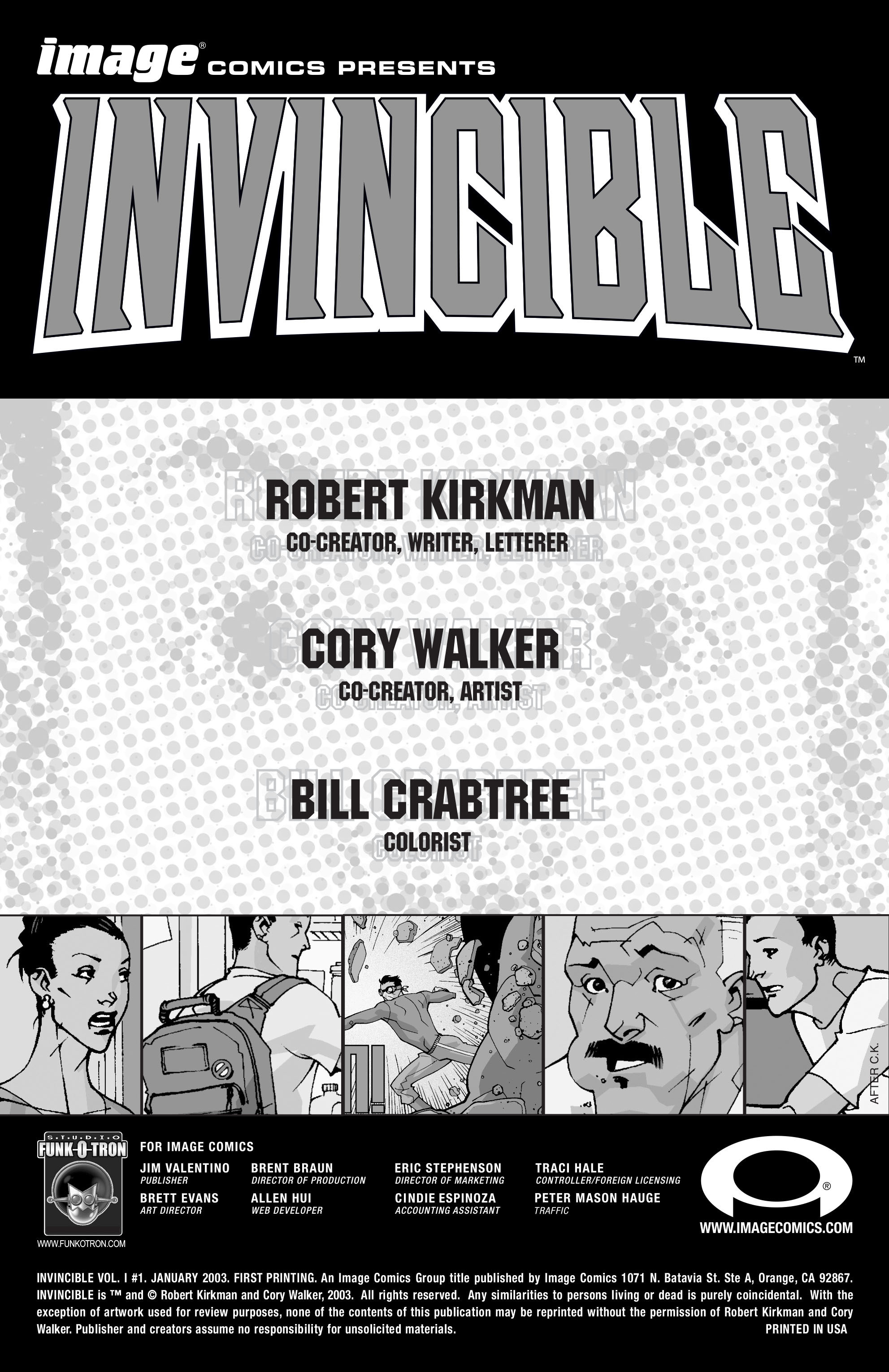 Read online Invincible comic -  Issue #1 - 2