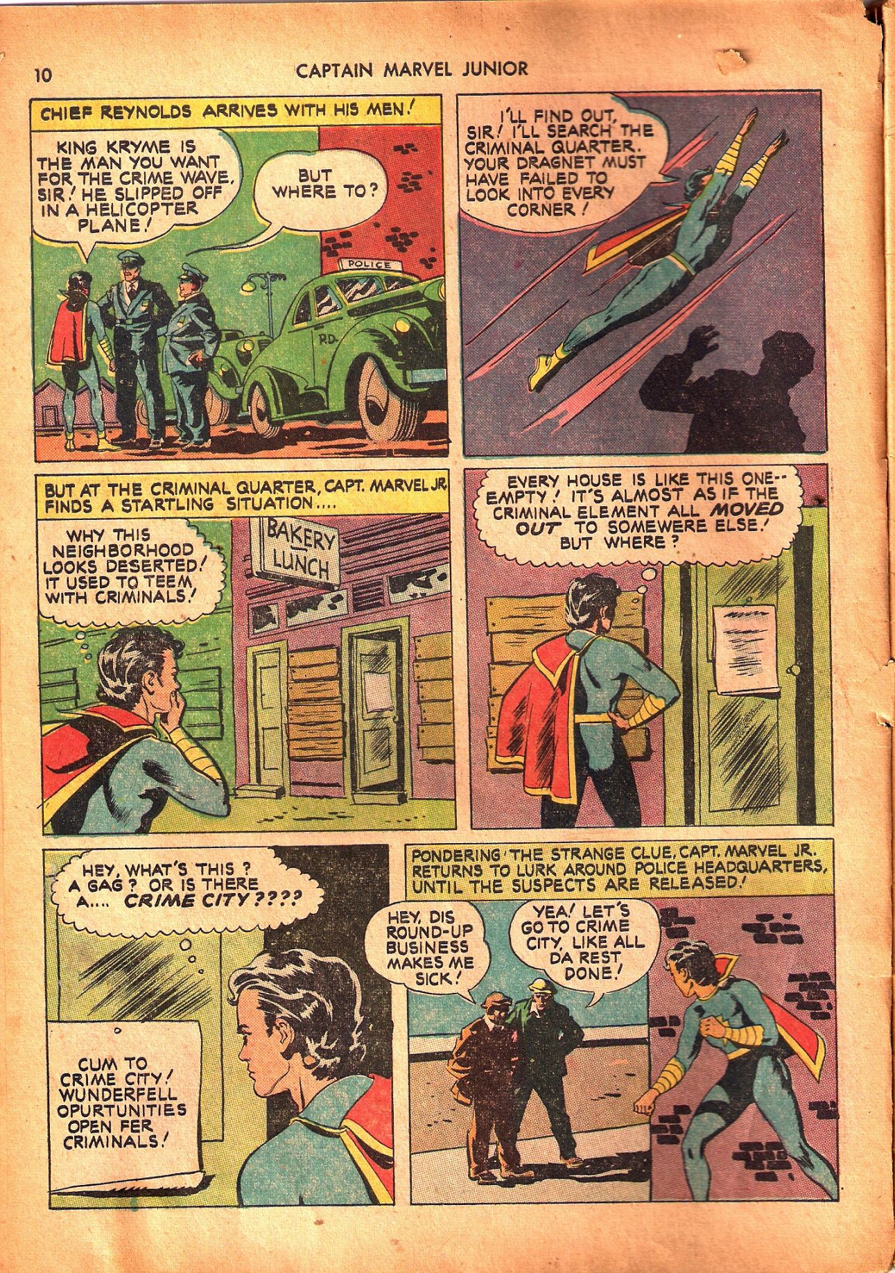 Read online Captain Marvel, Jr. comic -  Issue #09 - 10