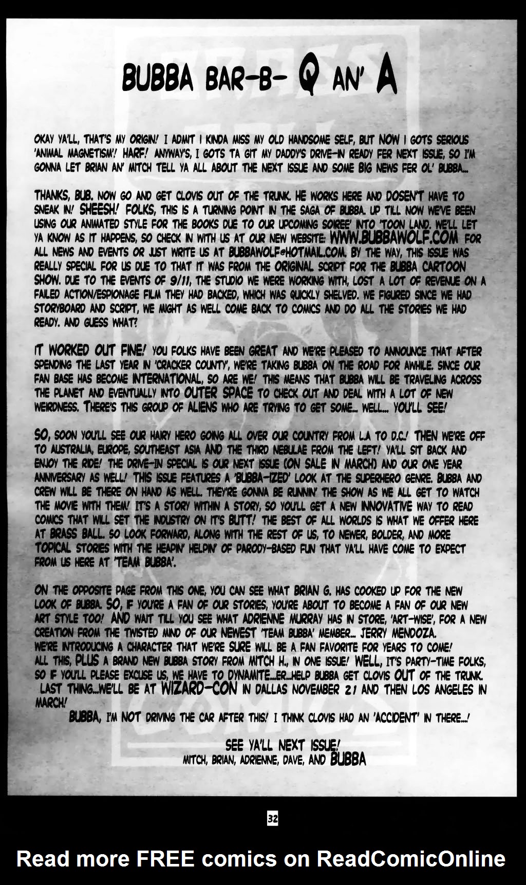 Read online Bubba the Redneck Werewolf comic -  Issue #3 - 34