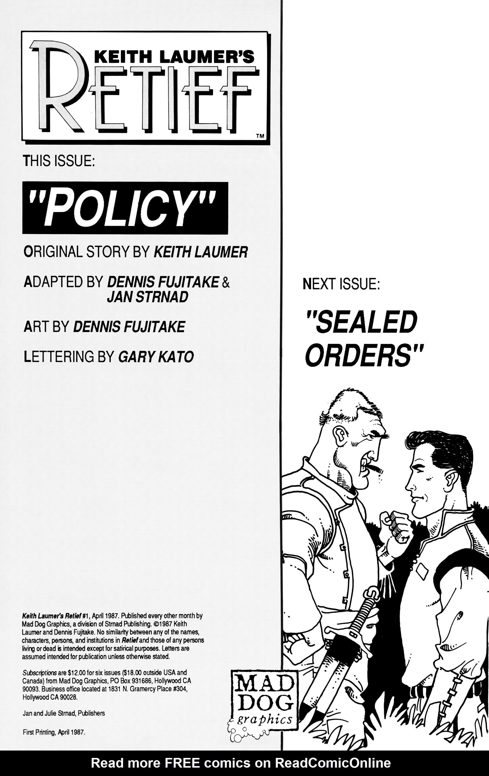 Read online Retief (1987) comic -  Issue #1 - 2